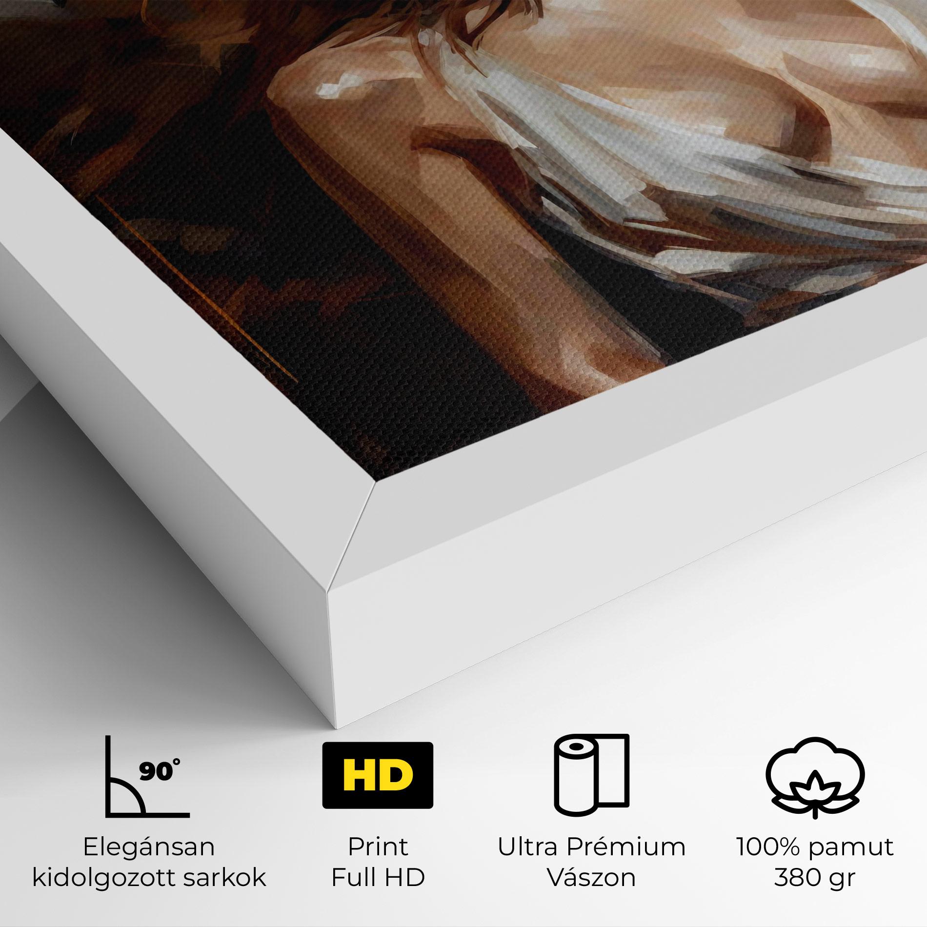 Vászonkép Long Brown Hair Woman mockup 4