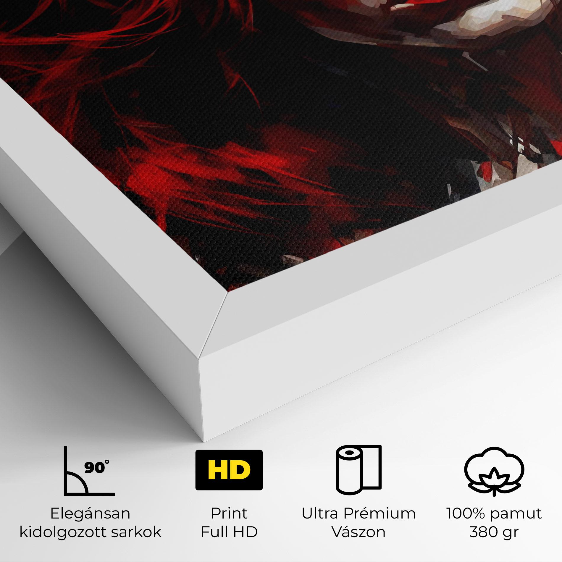 Vászonkép Red Hair Smoky Eyes mockup 4