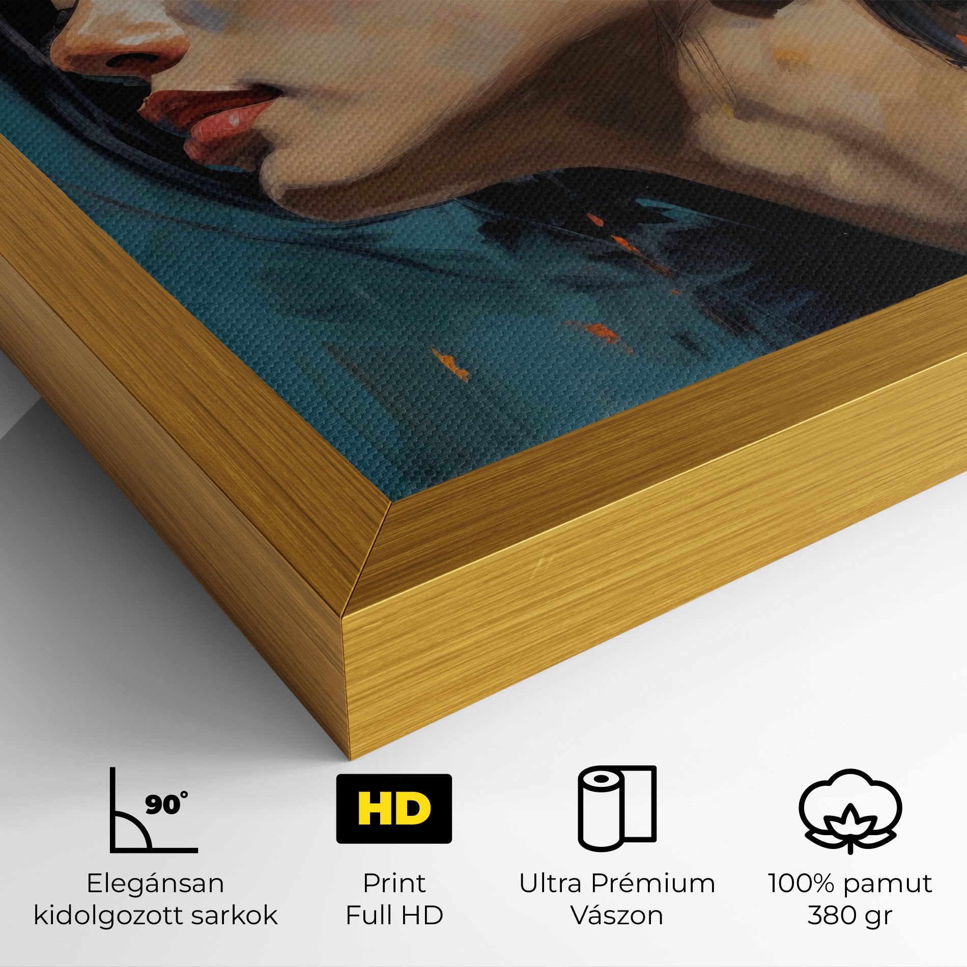 Acrylic Asian Portrait mockup 4