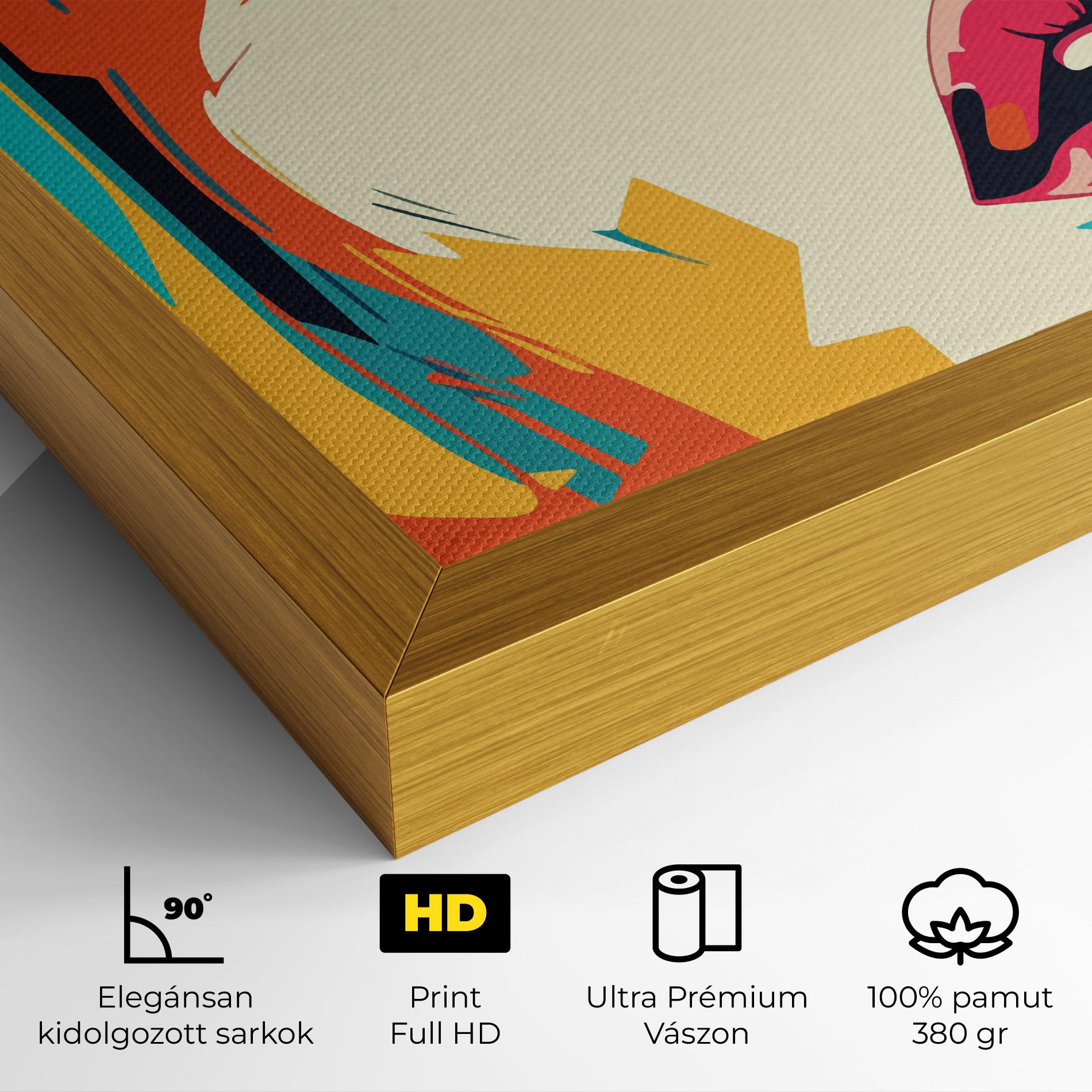 Vászonkép Blonde Girl Portrait mockup 4