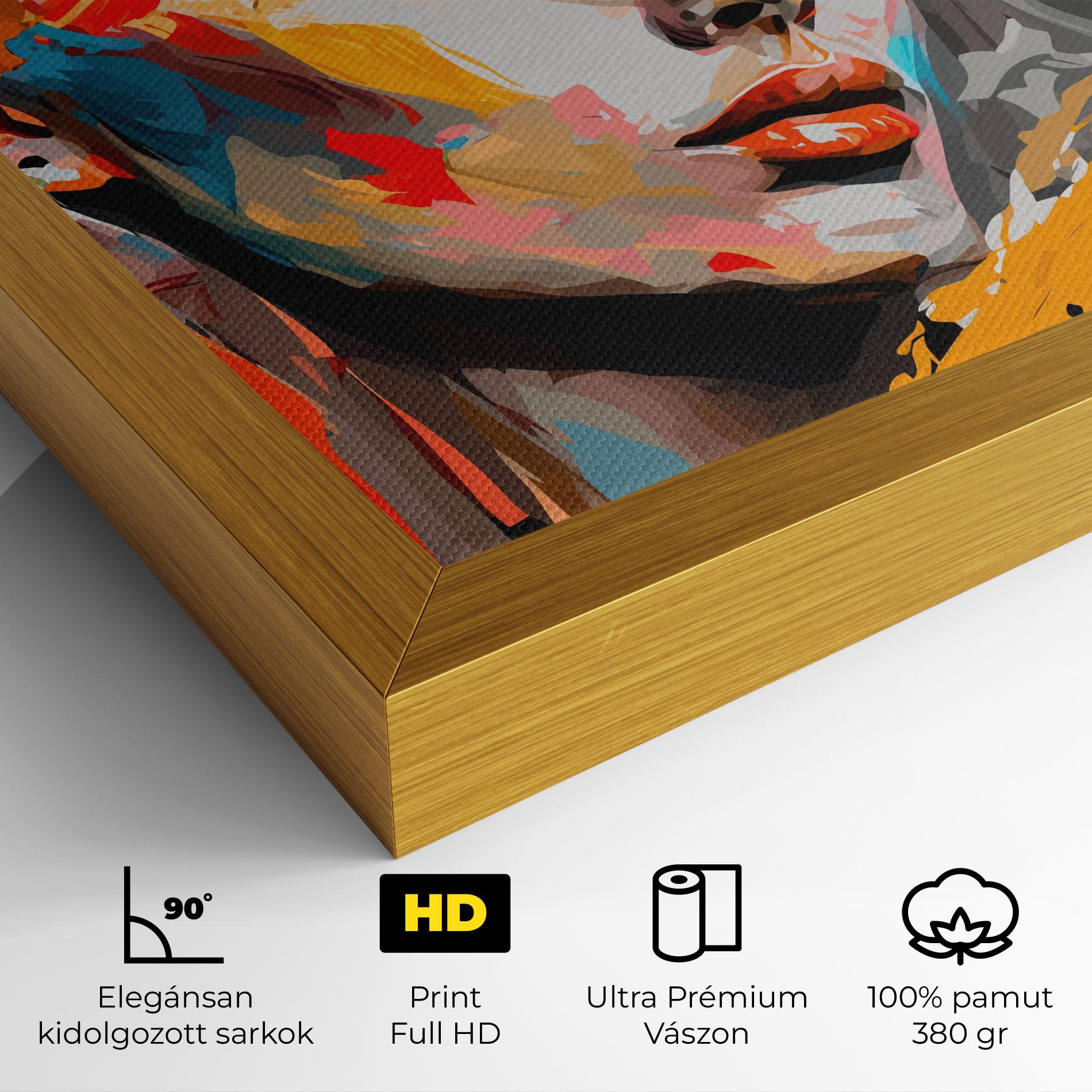 Vászonkép Blue Eye Face mockup 4