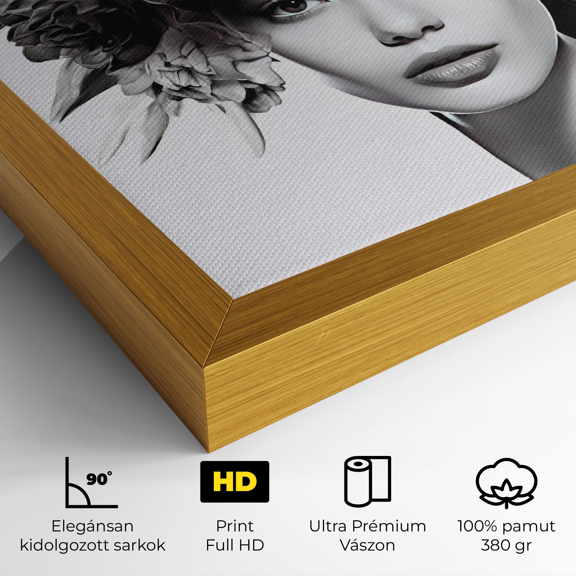 Flower Crown Woman mockup 4