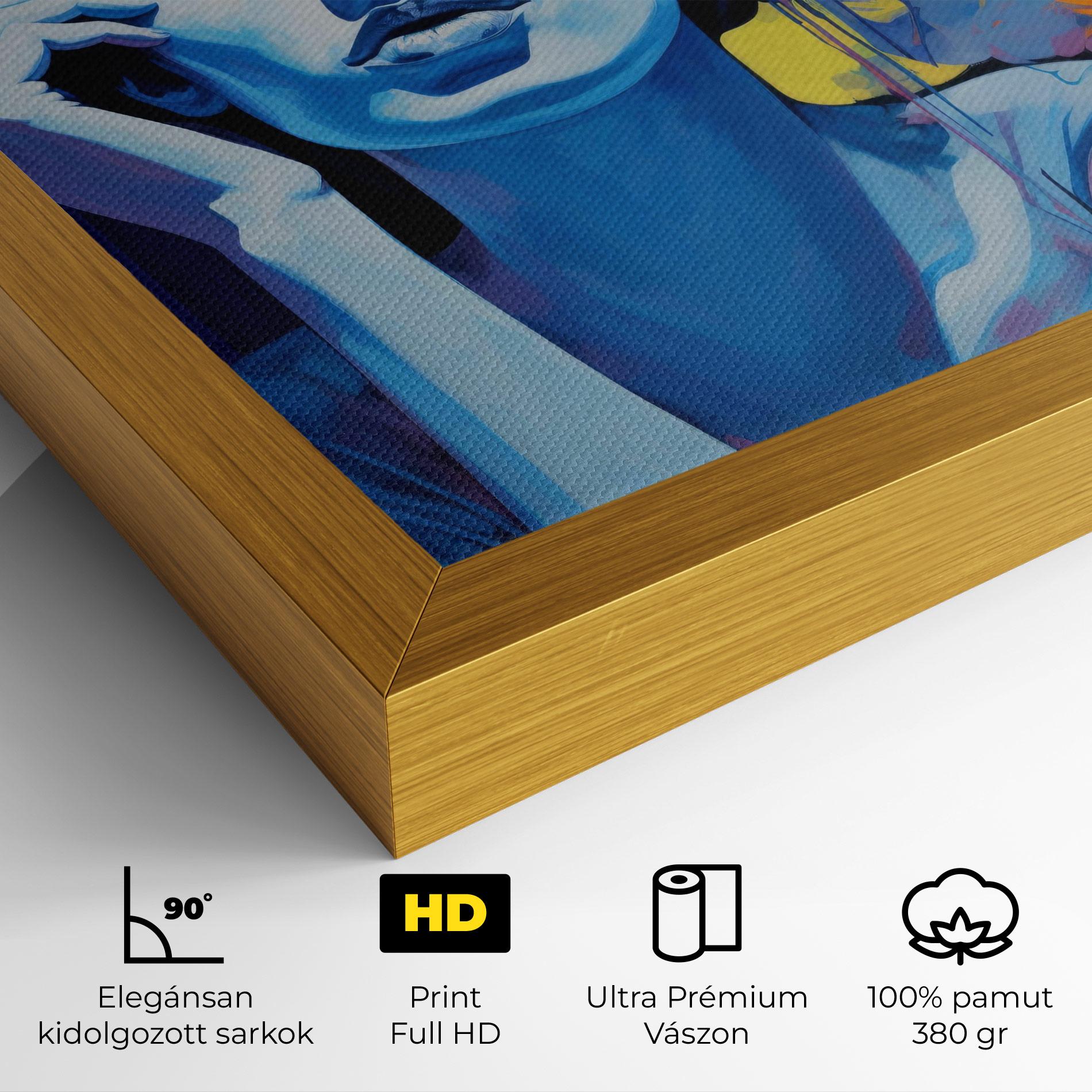 Vászonkép Photographic Blue Image mockup 4