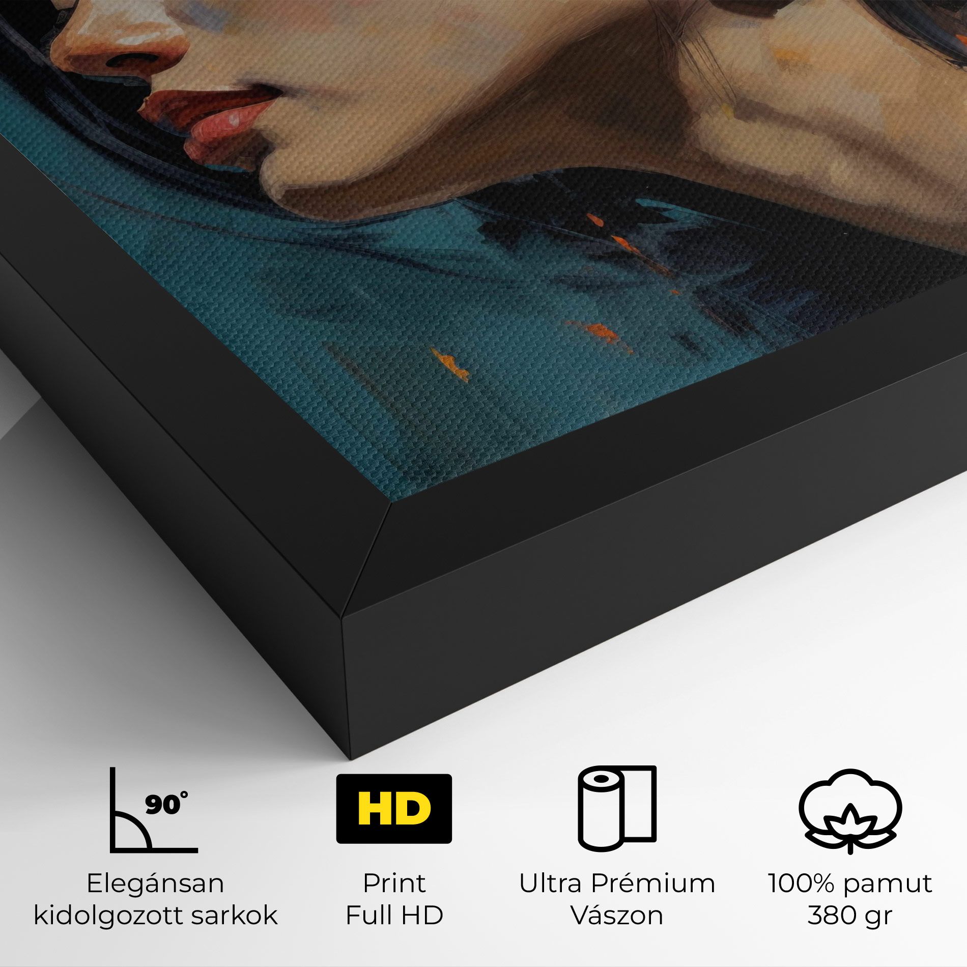 Acrylic Asian Portrait mockup 4