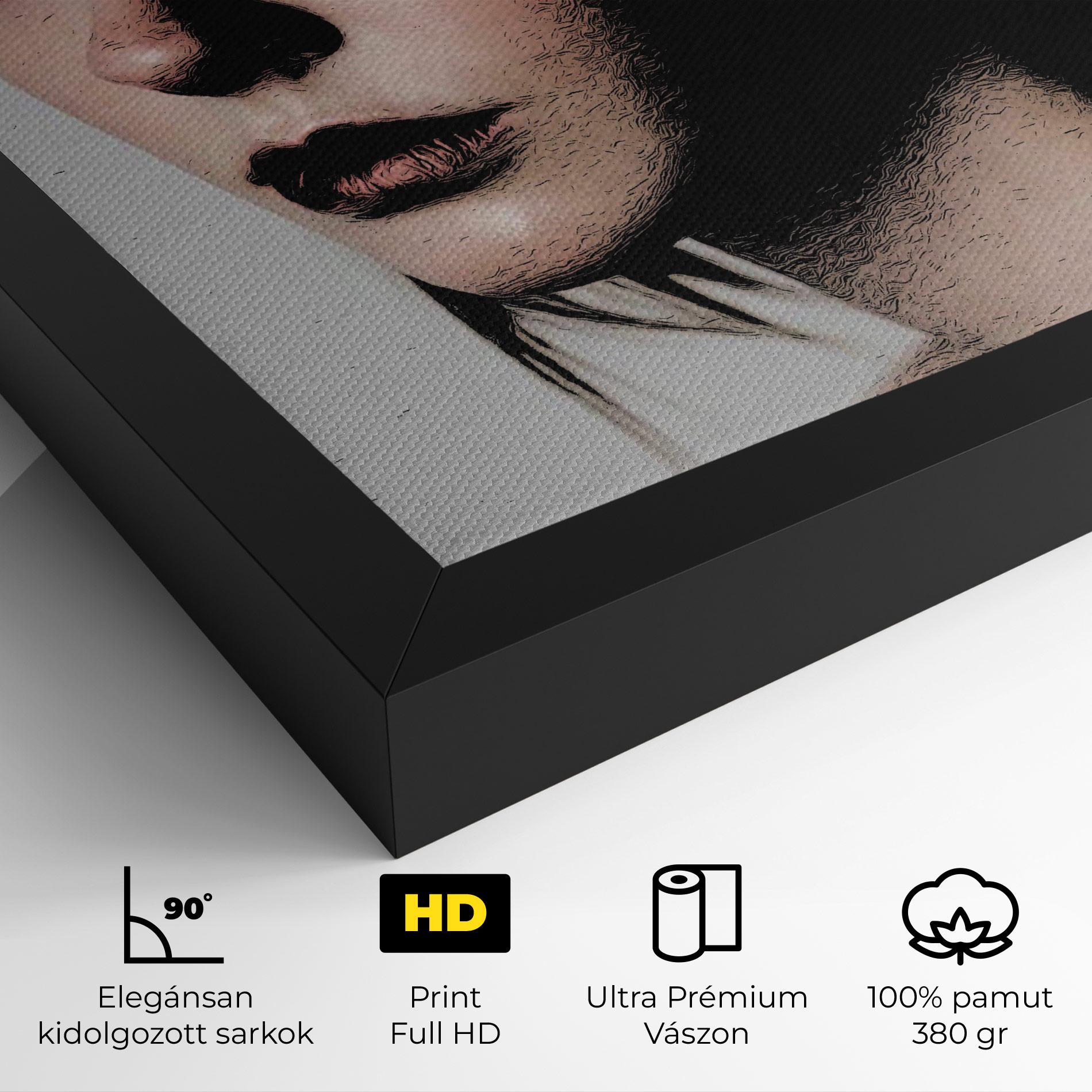 Vászonkép Big Eyes Portrait mockup 4