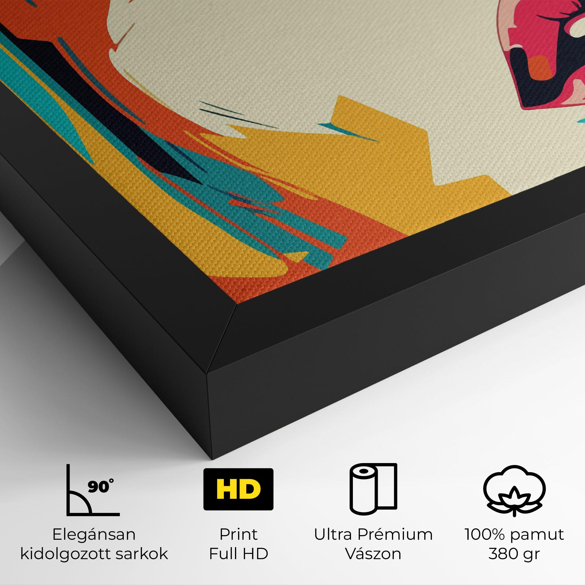 Vászonkép Blonde Girl Portrait mockup 4