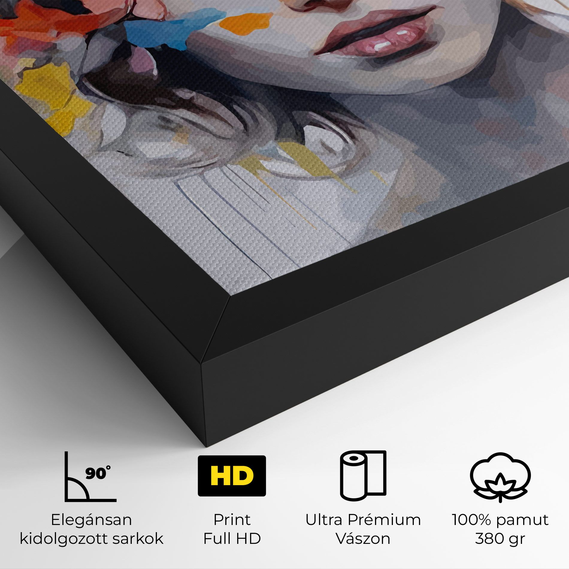 Colorful Hair Portrait mockup 4