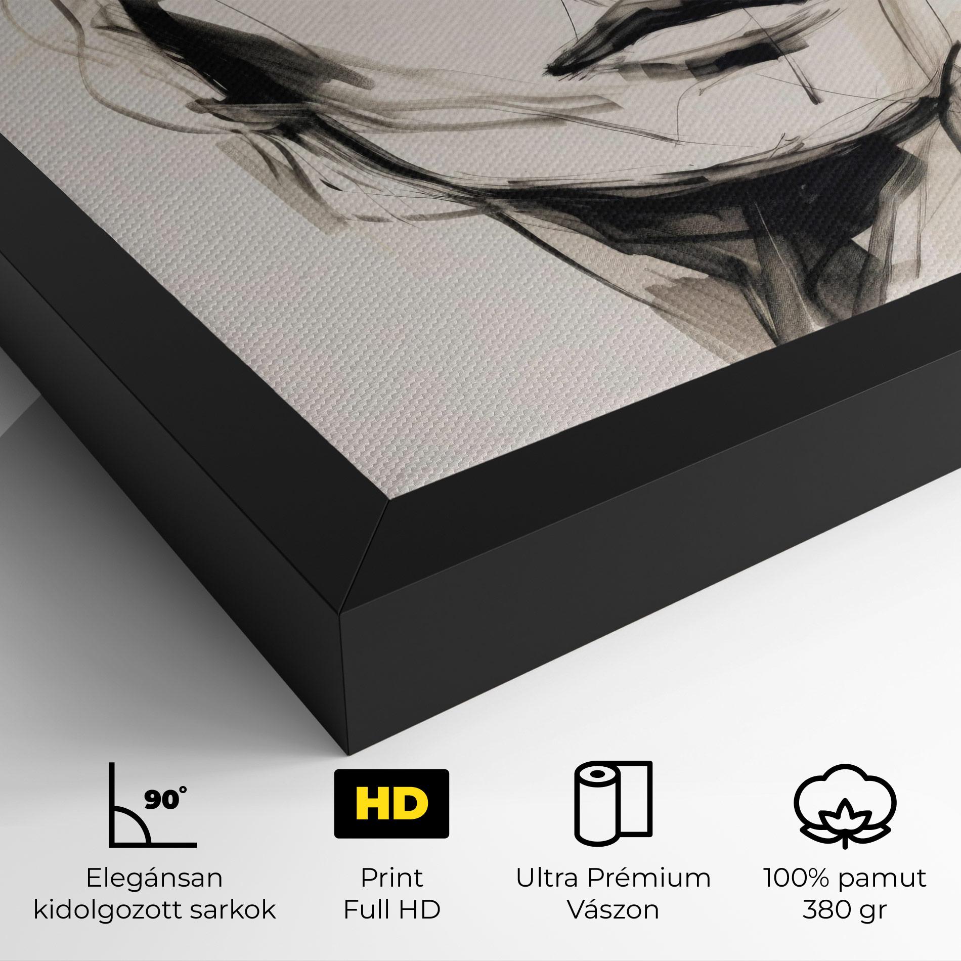 Vászonkép Continuous Line Woman mockup 4