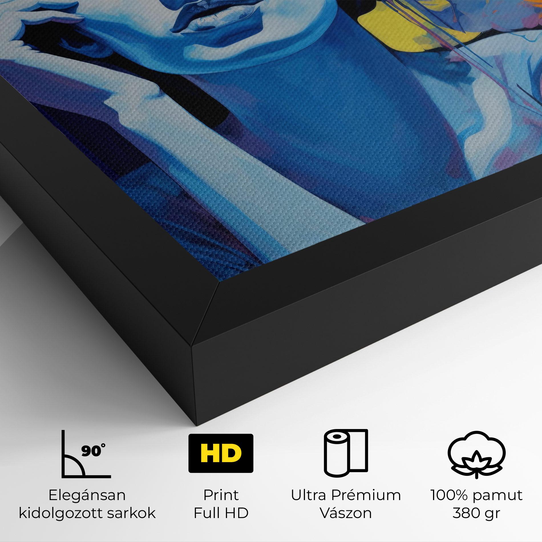 Vászonkép Photographic Blue Image mockup 4