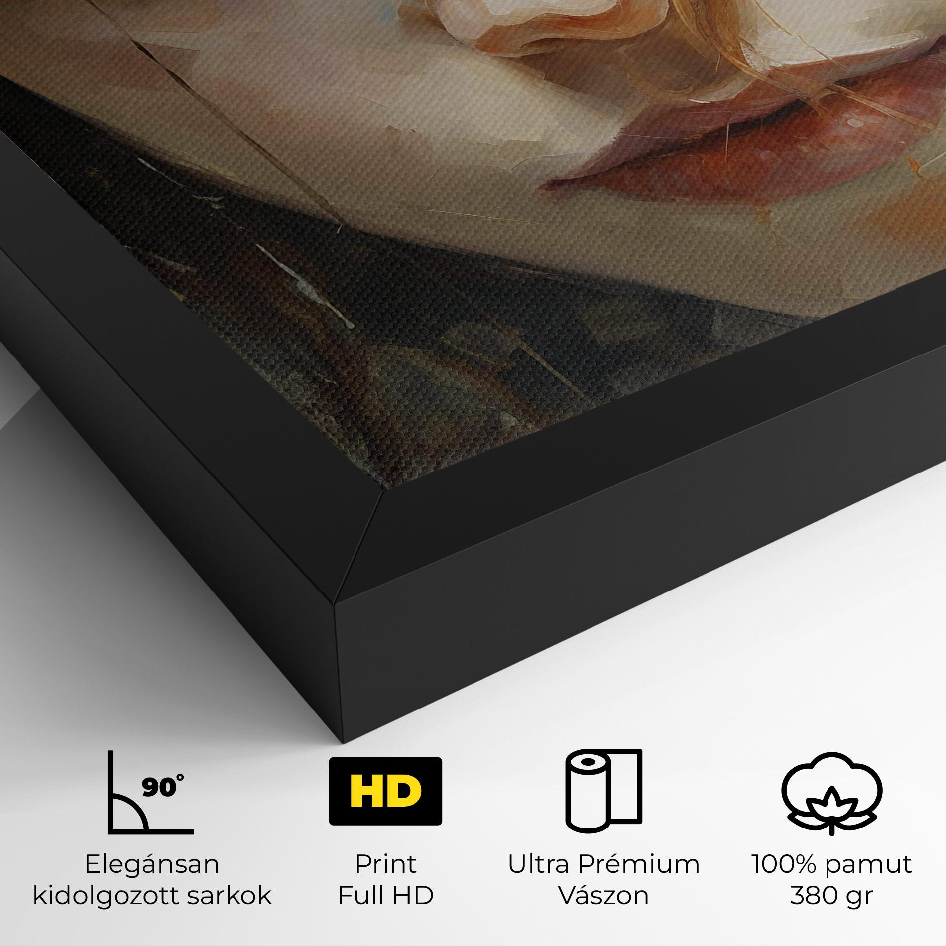 Vászonkép Portrait Oil Painting mockup 4