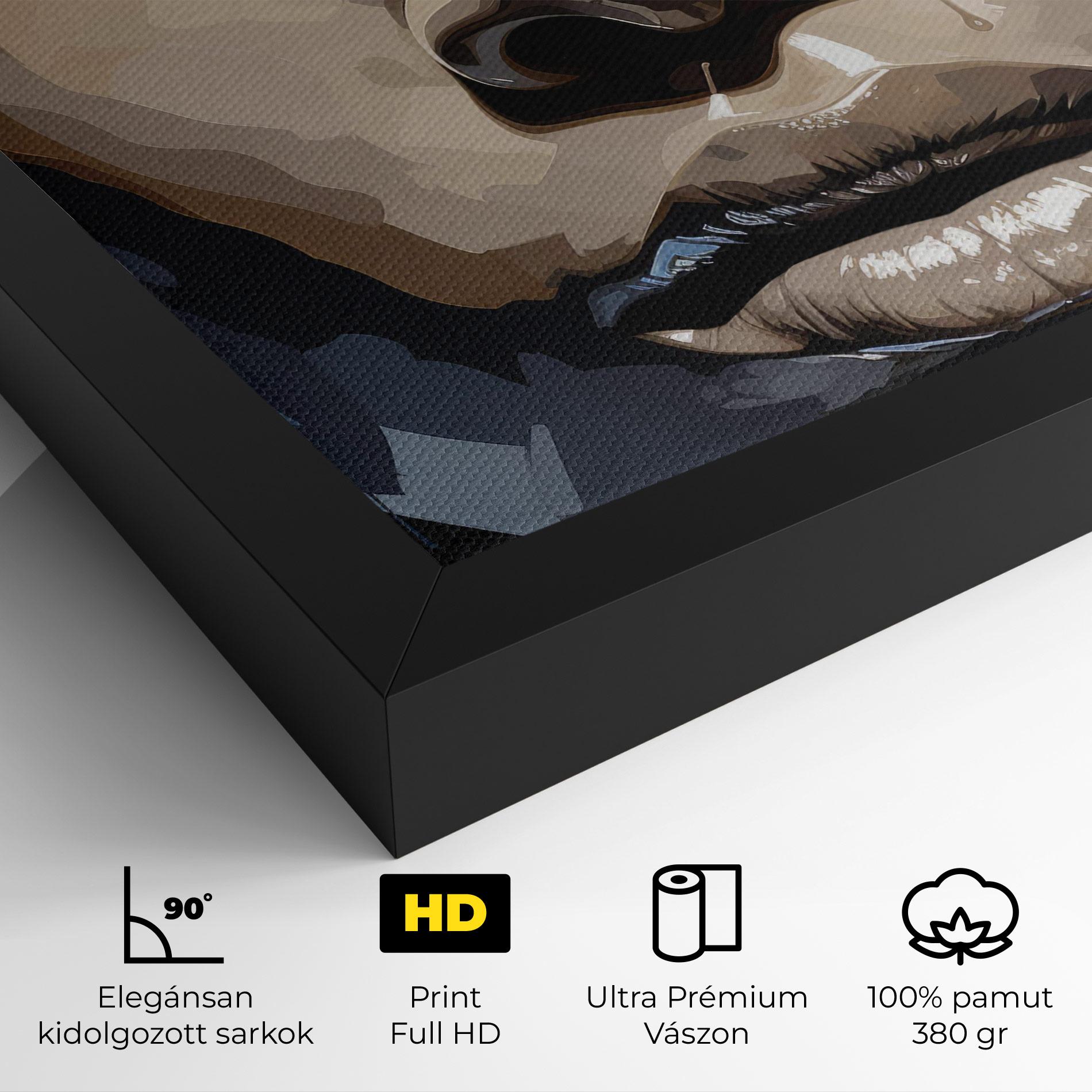 Vászonkép Pretty Girl Portrait mockup 4