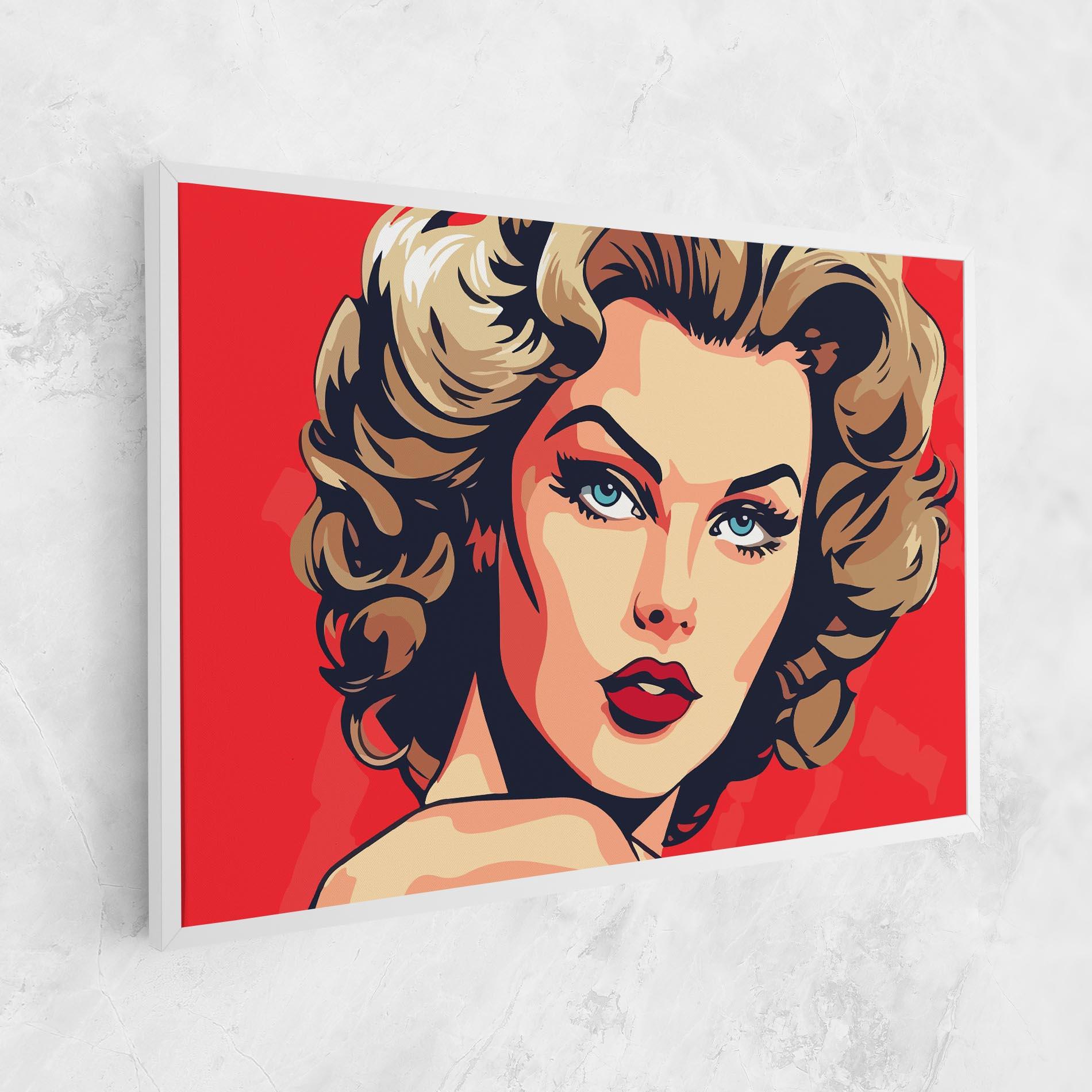 Vászonkép Blue Eyes Portrait mockup 1