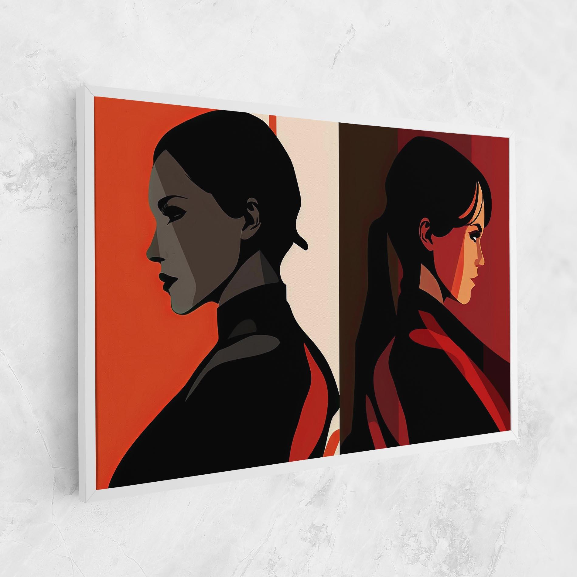 Vászonkép Graphical Portrait mockup 1