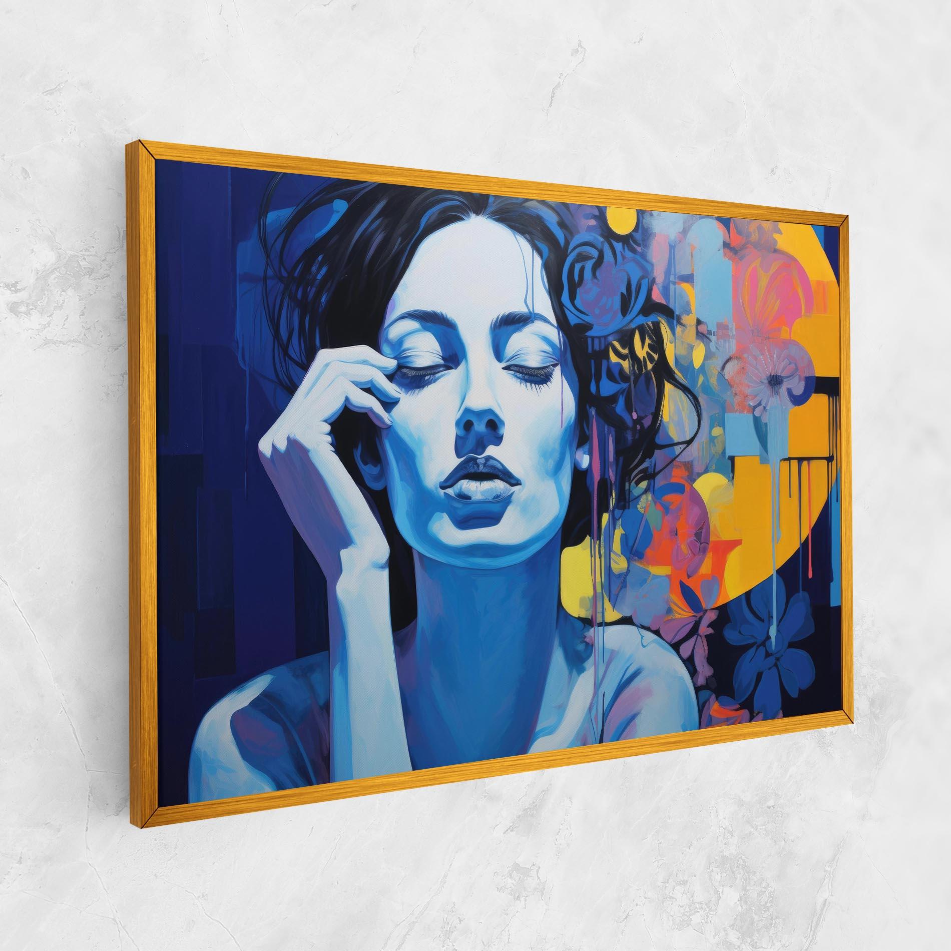 Vászonkép Photographic Blue Image mockup 1