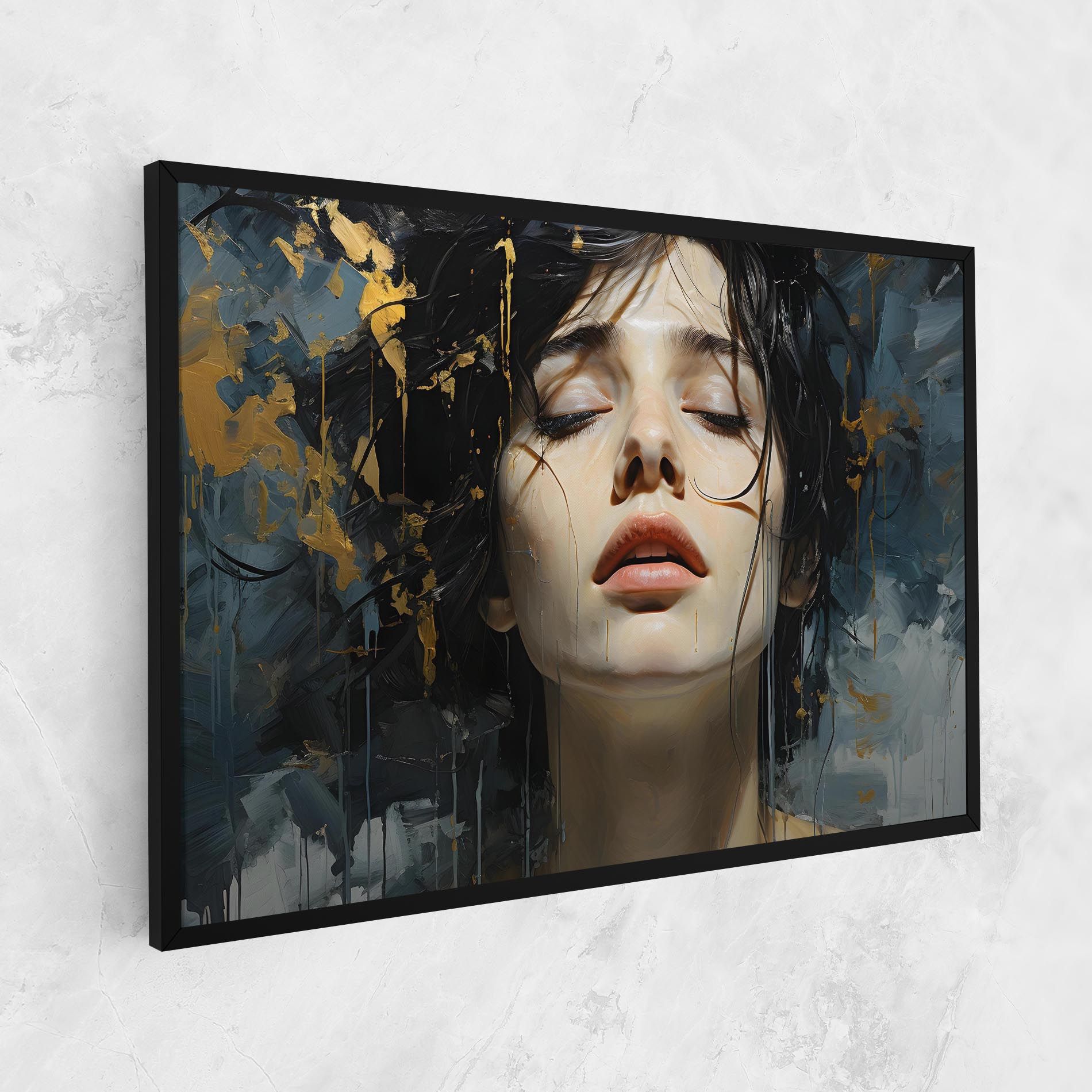 Closed Eyes Woman mockup 1