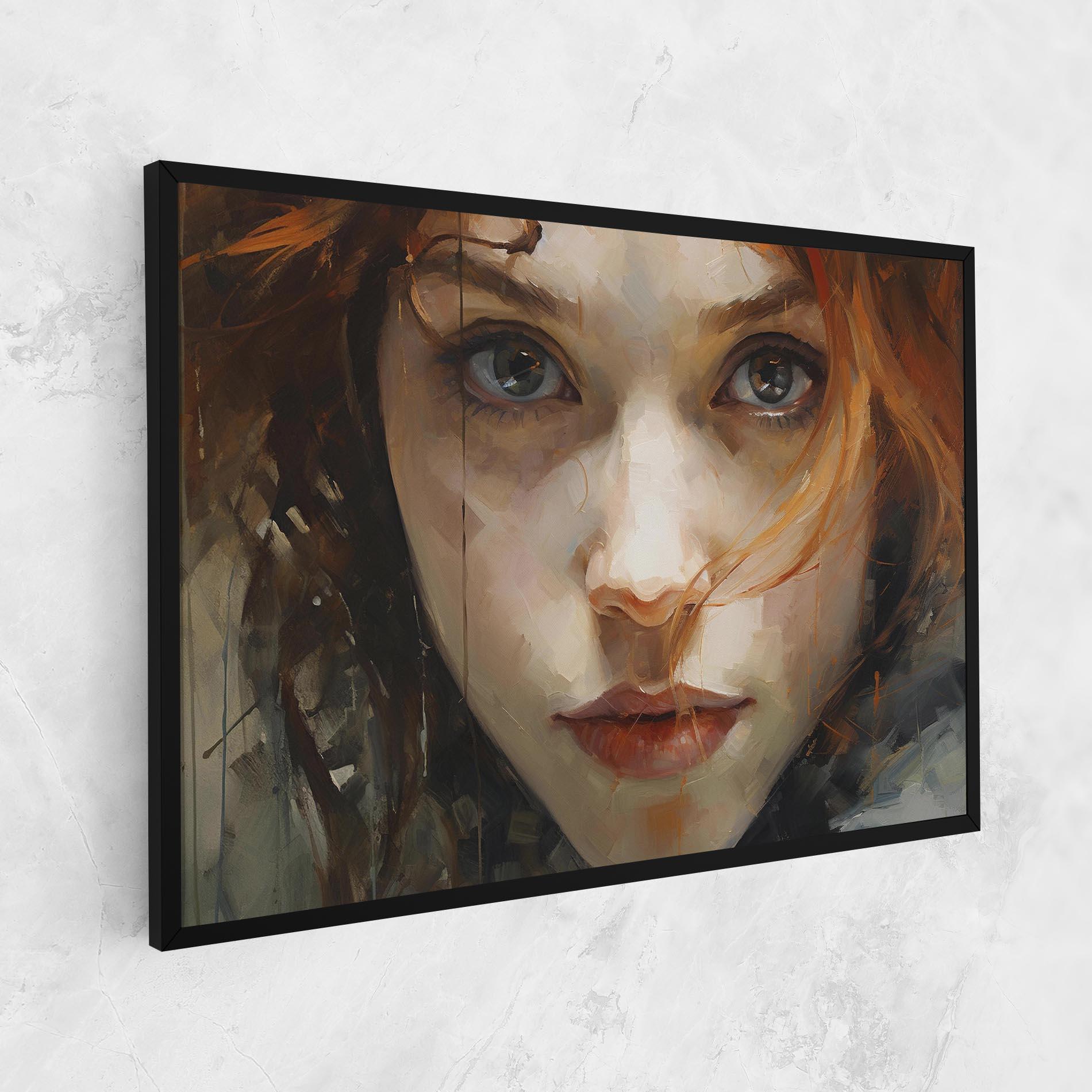 Vászonkép Portrait Oil Painting mockup 1