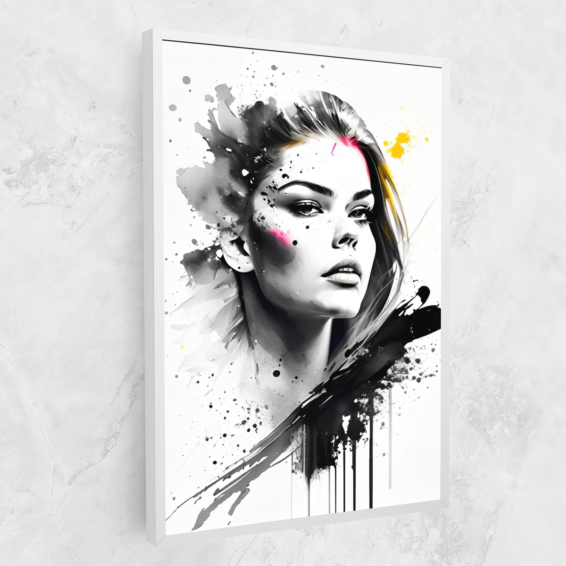Vászonkép Ink Splash Portrait mockup 1