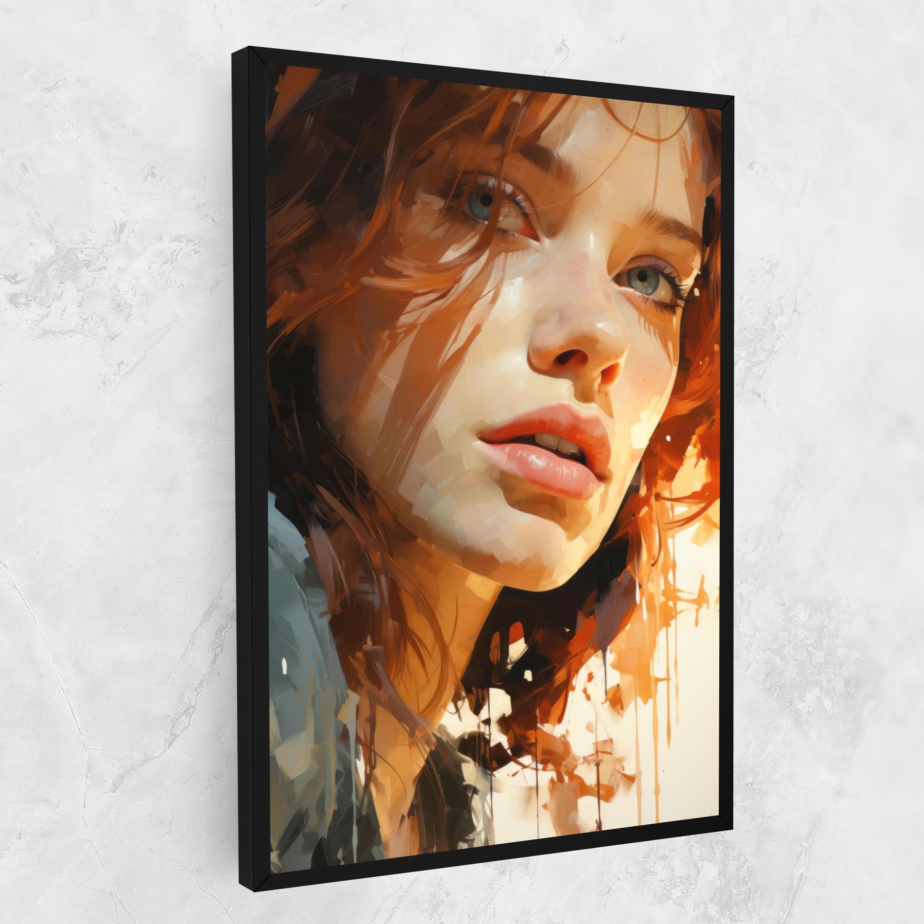 Vászonkép Pretty Woman Portrait mockup 1