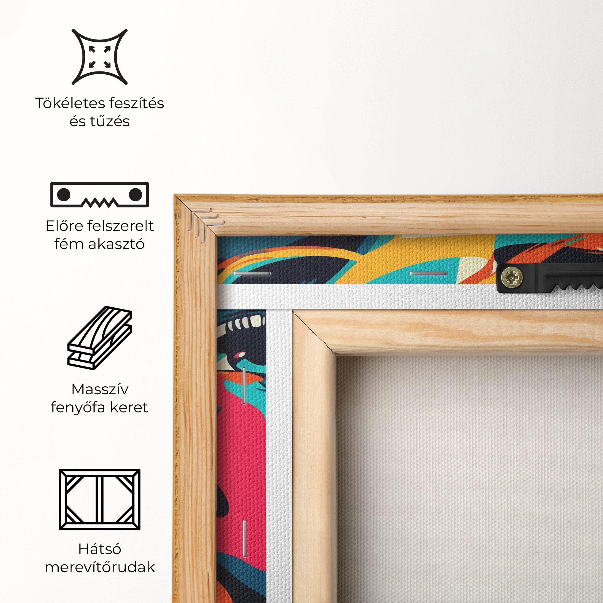 Vászonkép Blonde Girl Portrait mockup 5