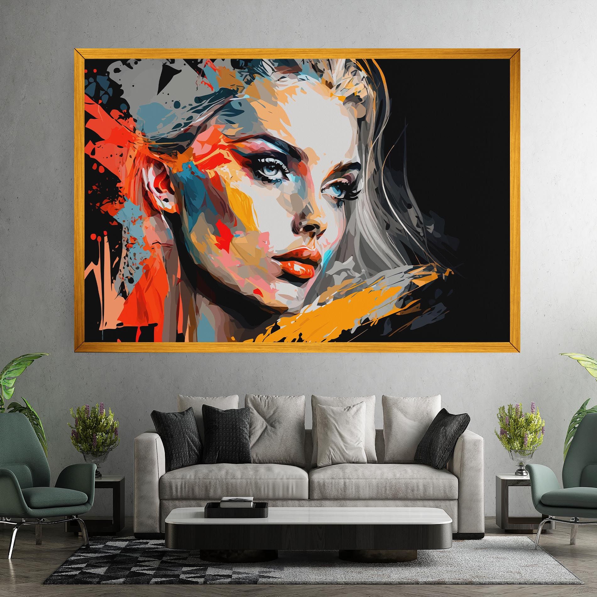 Blue Eye Face mockup 7