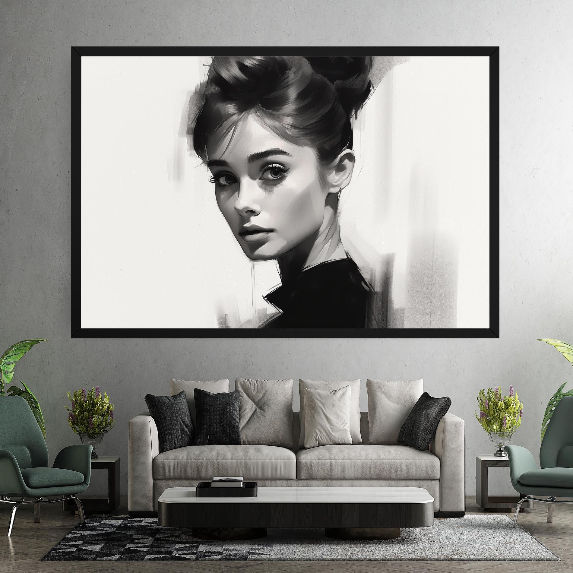Vászonkép Hepburn Portrait mockup 7