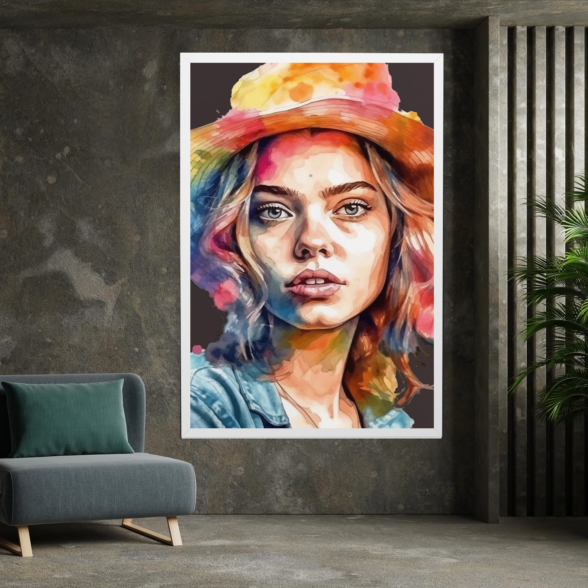 Hat Portrait Girl mockup 7