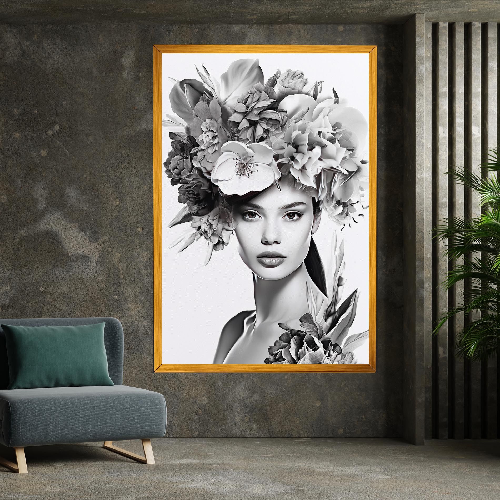 Flower Crown Woman mockup 7