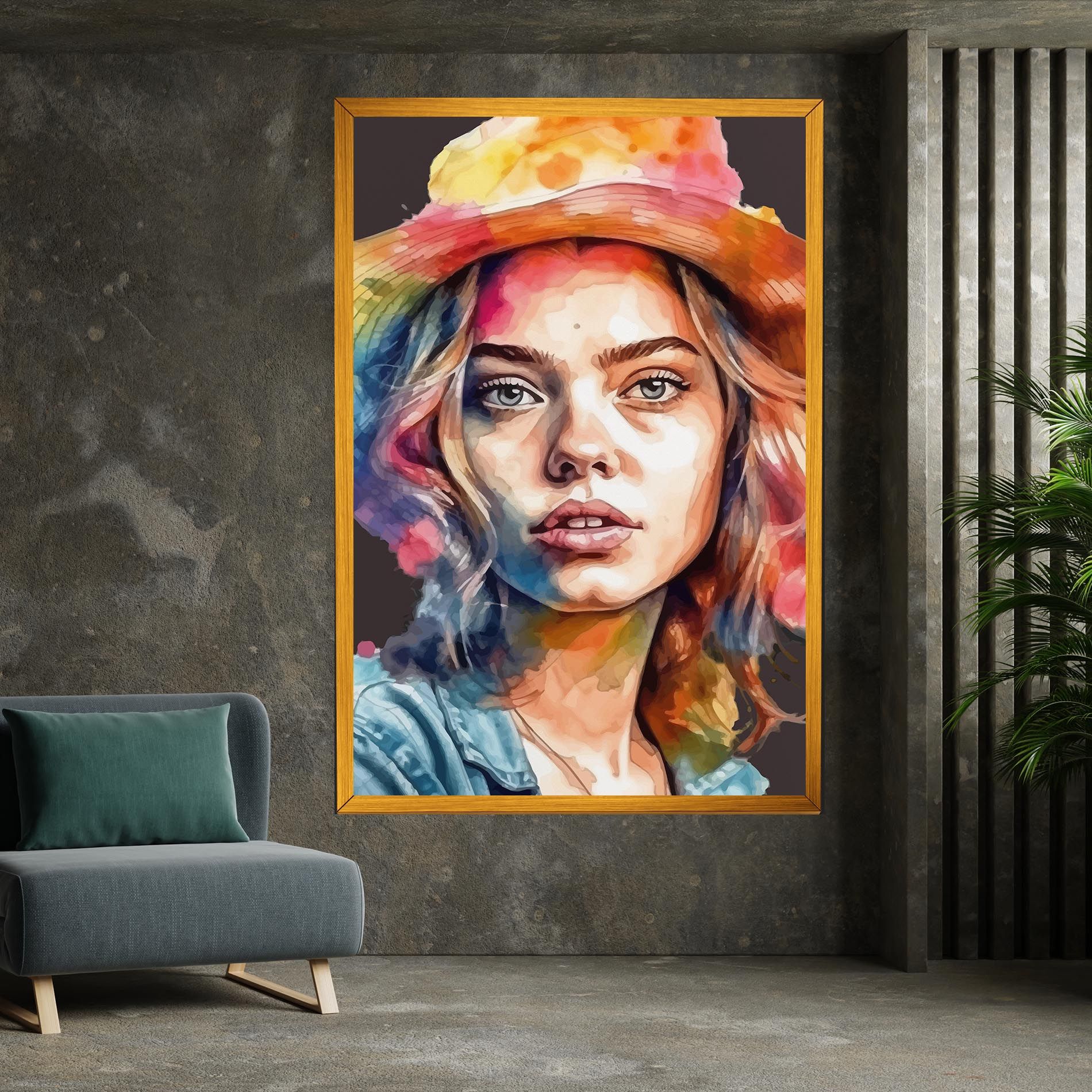 Hat Portrait Girl mockup 7