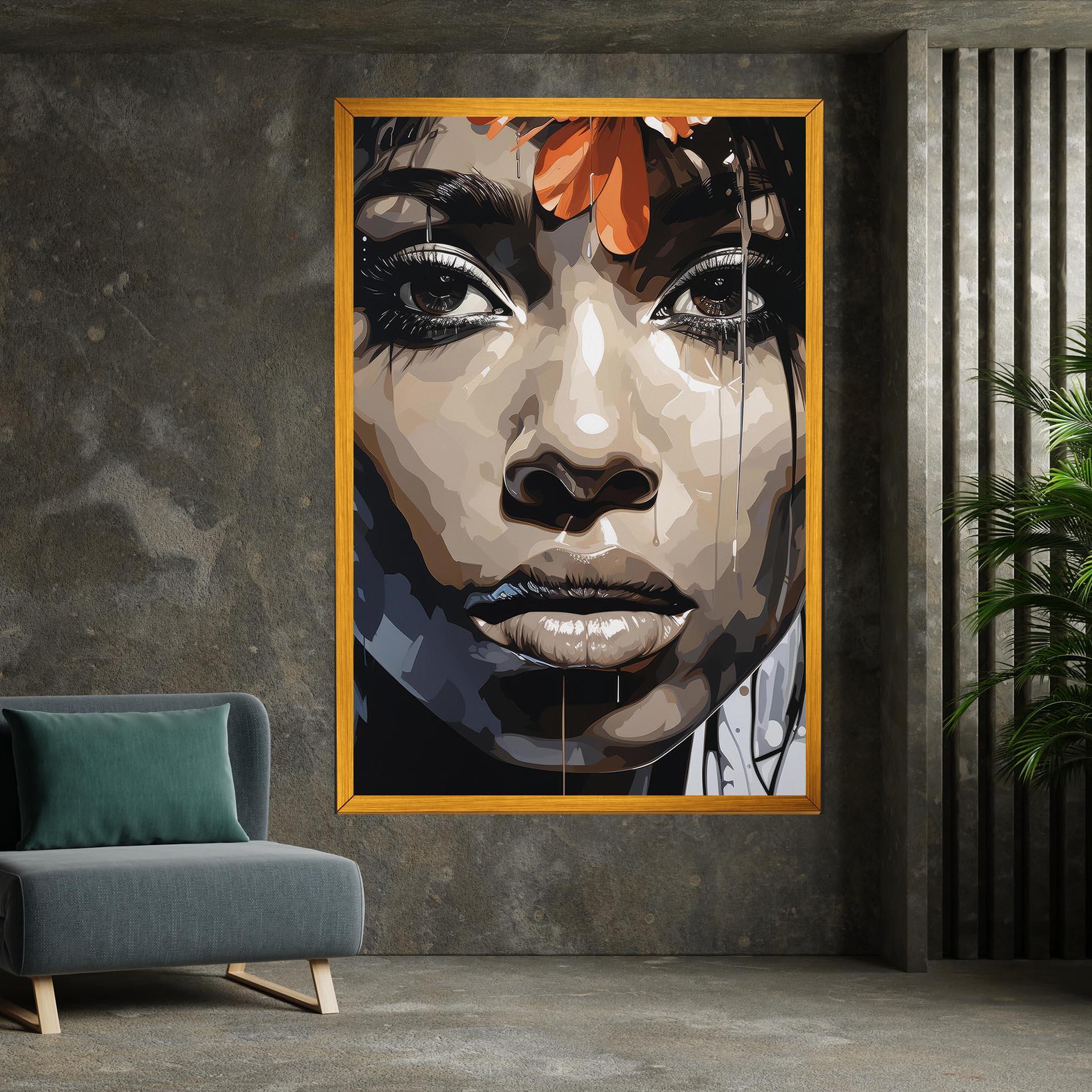 Vászonkép Pretty Girl Portrait mockup 7