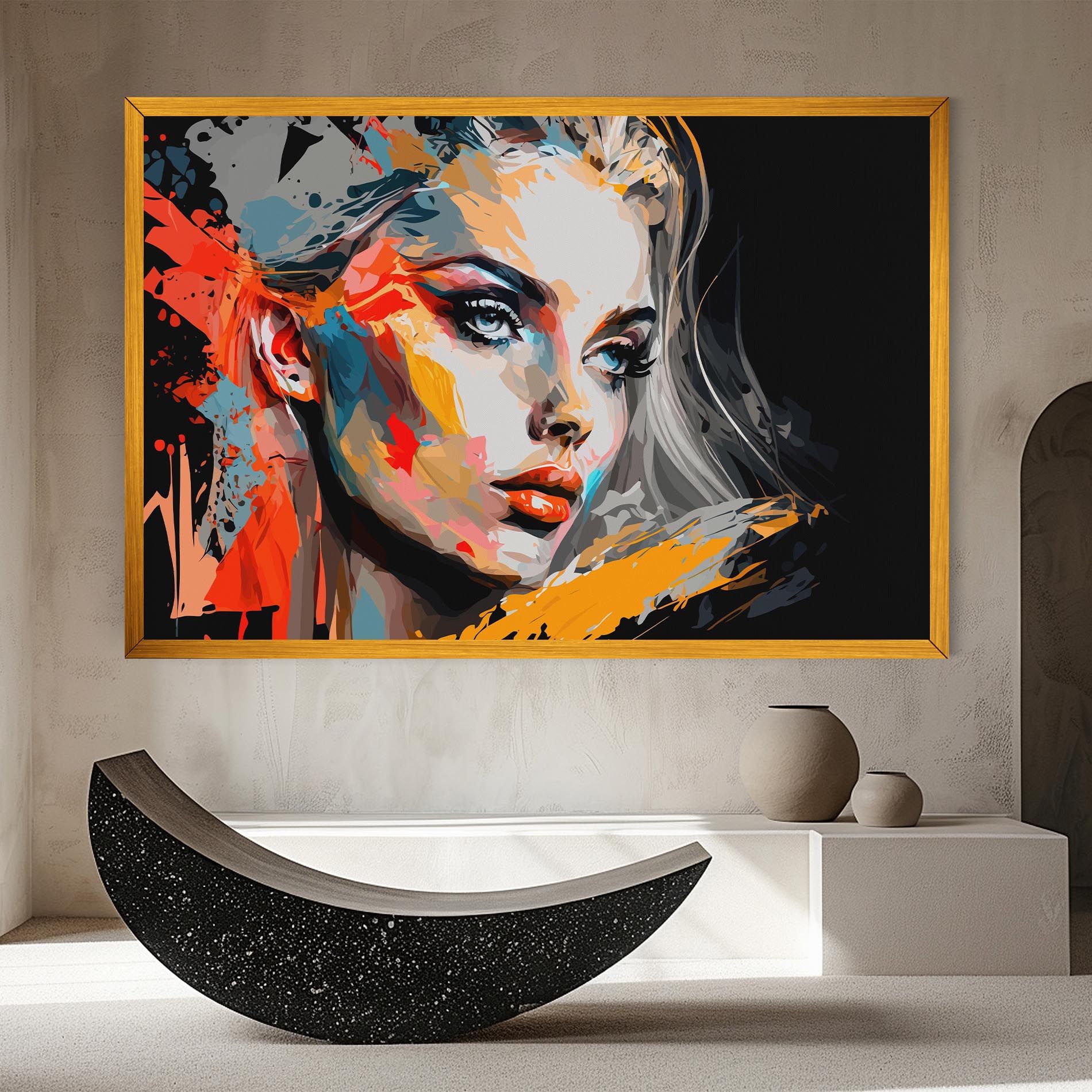 Blue Eye Face mockup 8