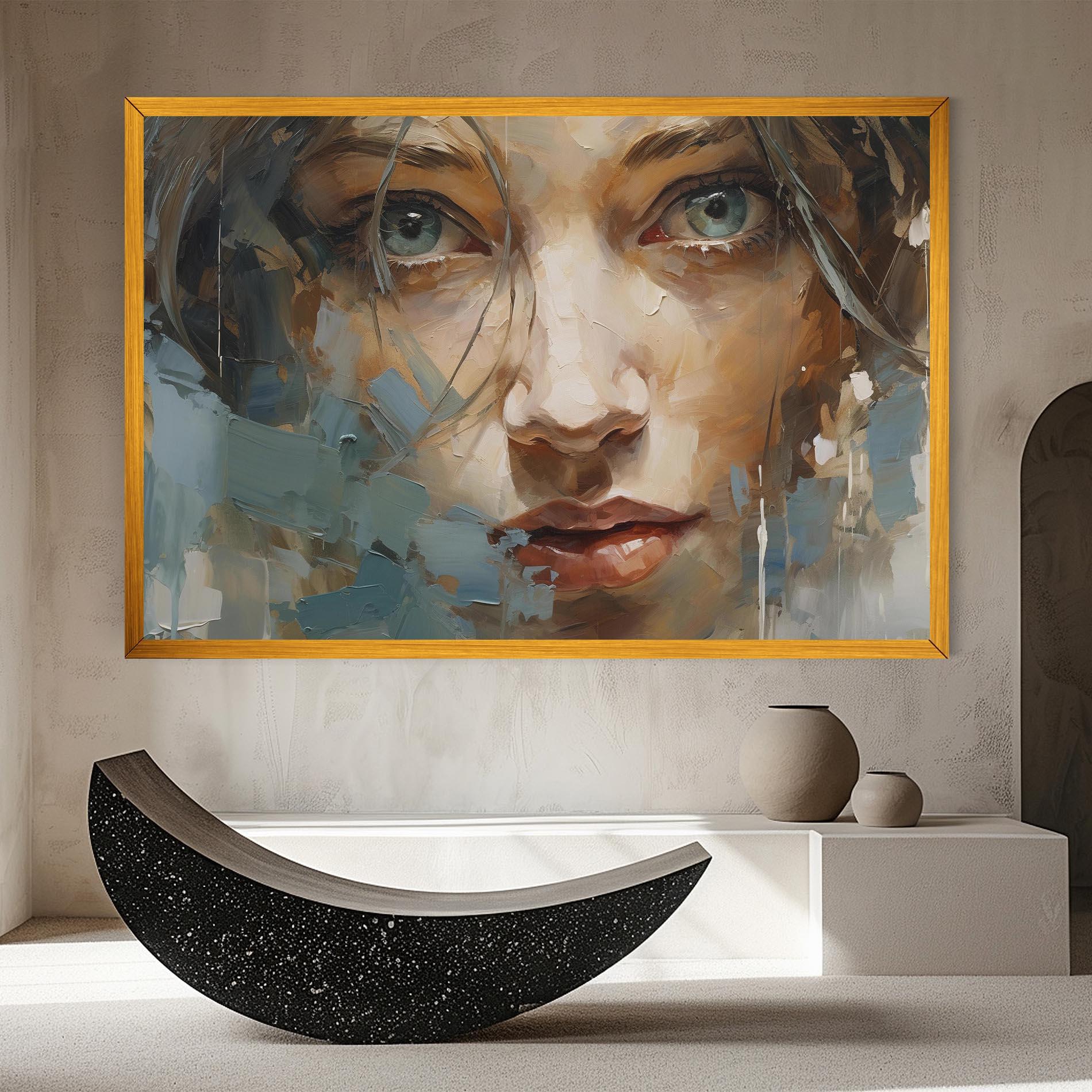 Vászonkép Expressive Portrait mockup 8