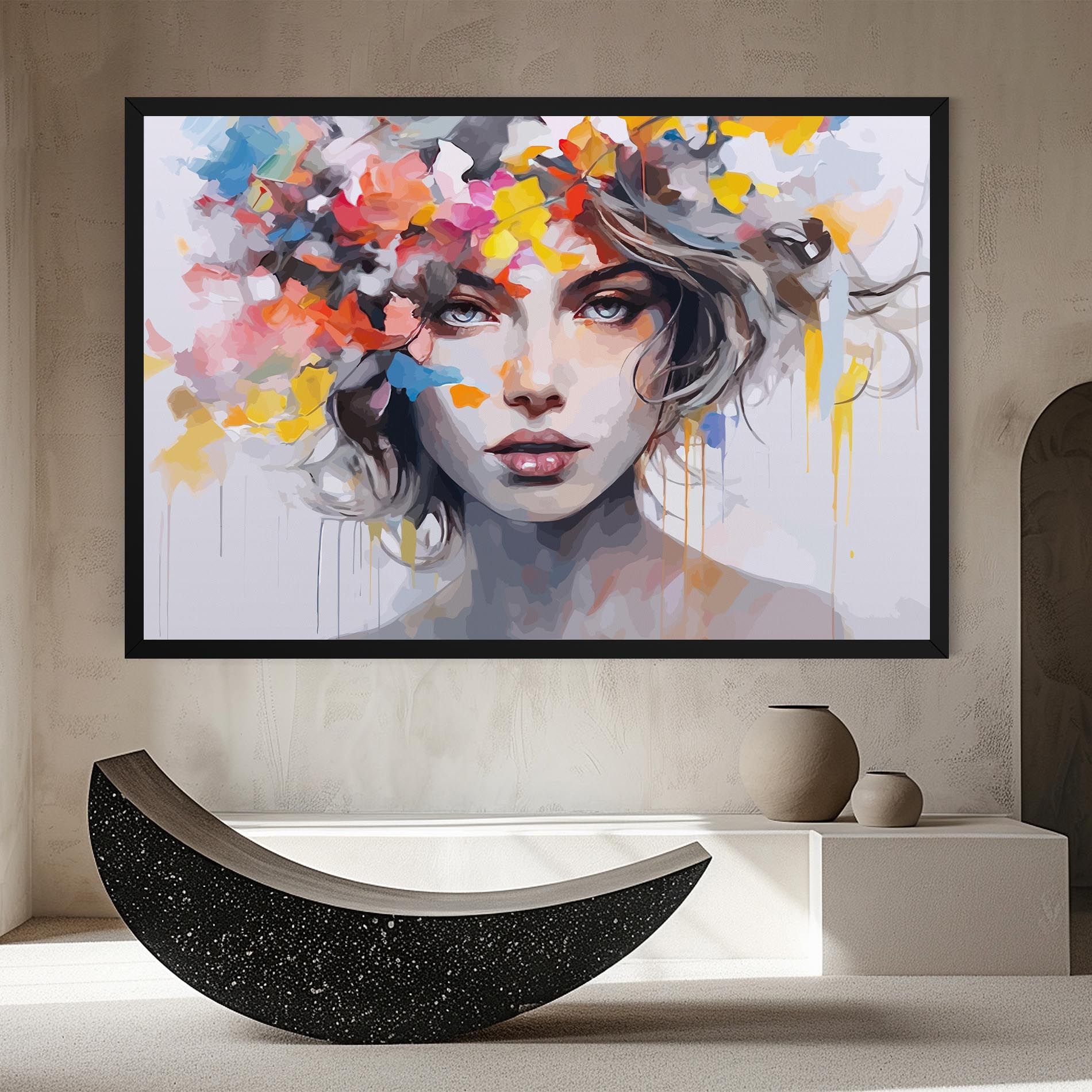 Colorful Hair Portrait mockup 8