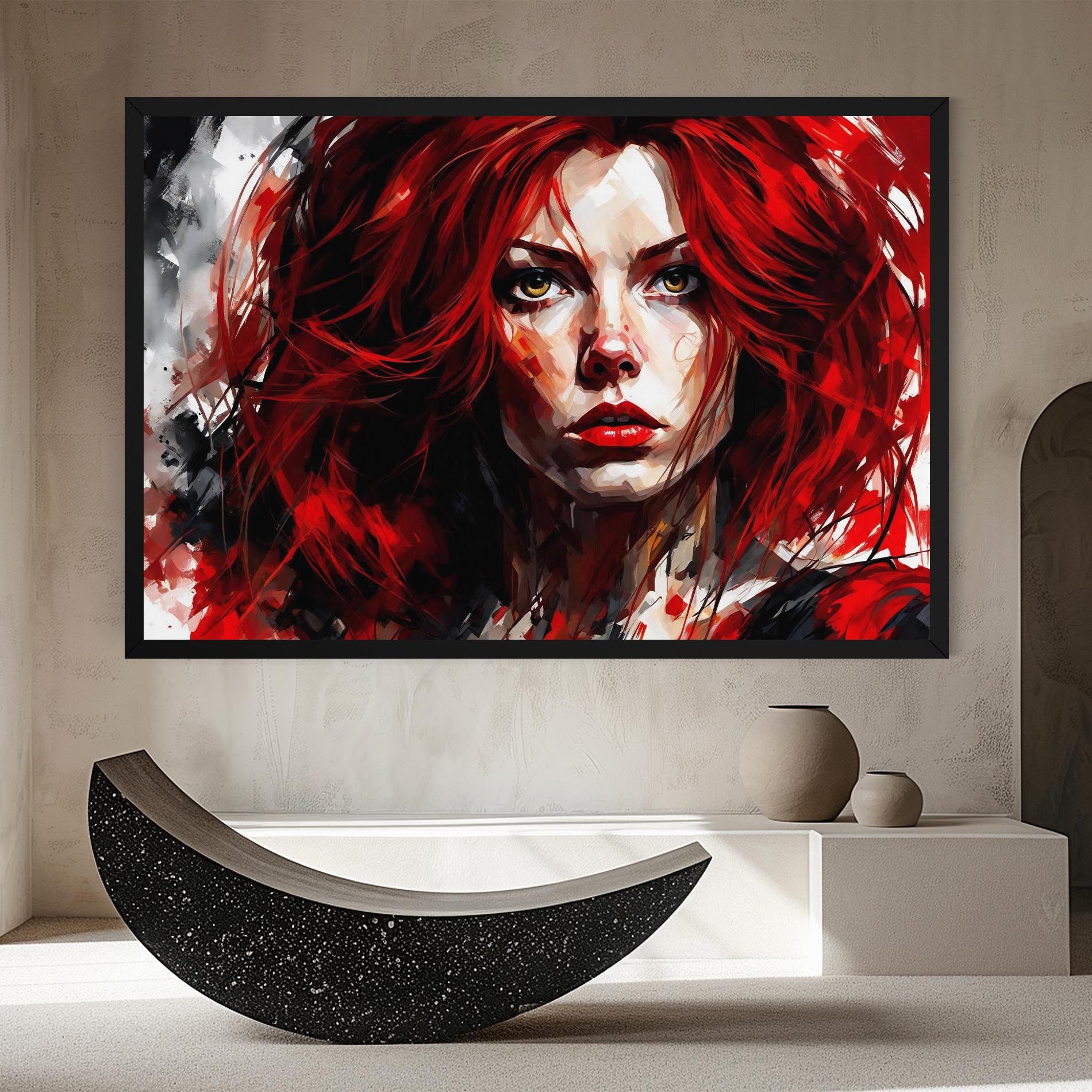 Red Hair Smoky Eyes mockup 8