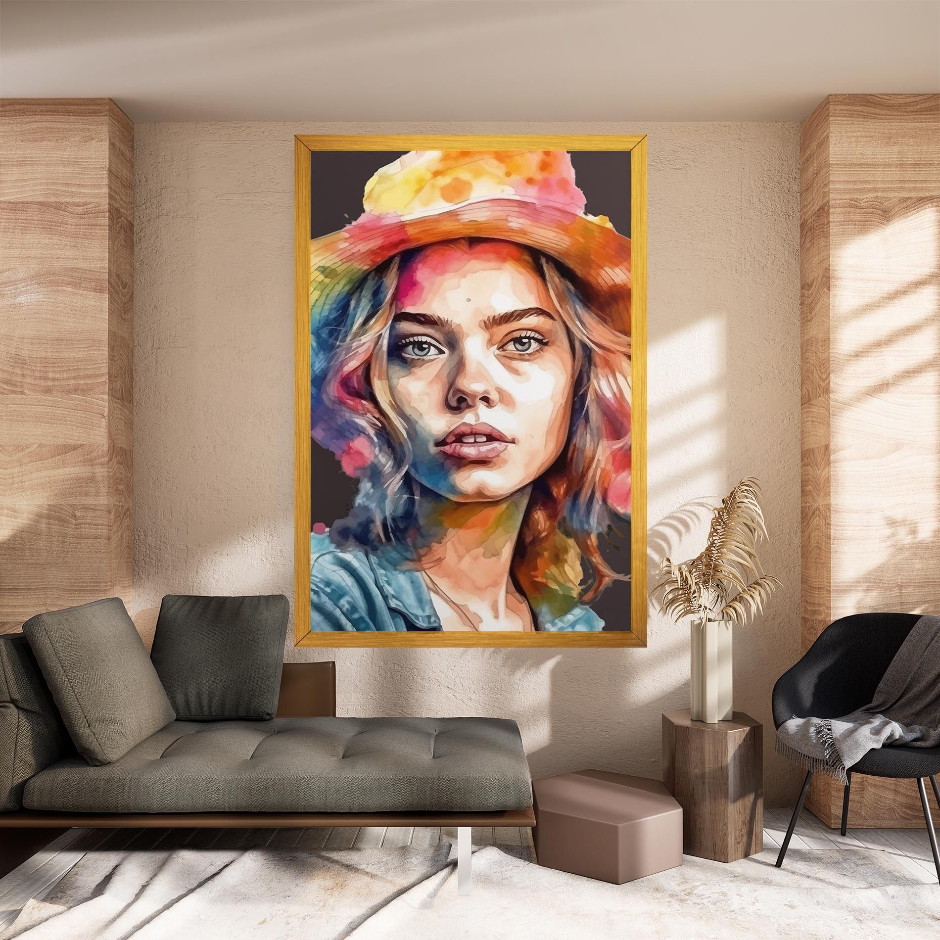 Hat Portrait Girl mockup 8