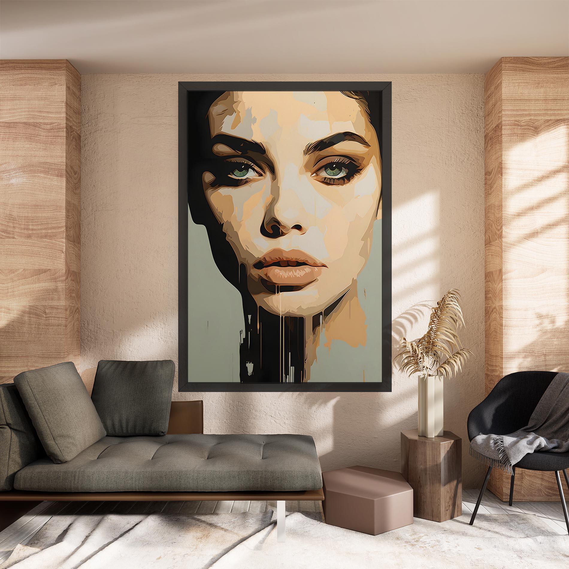 Vászonkép Apologetic Face mockup 8