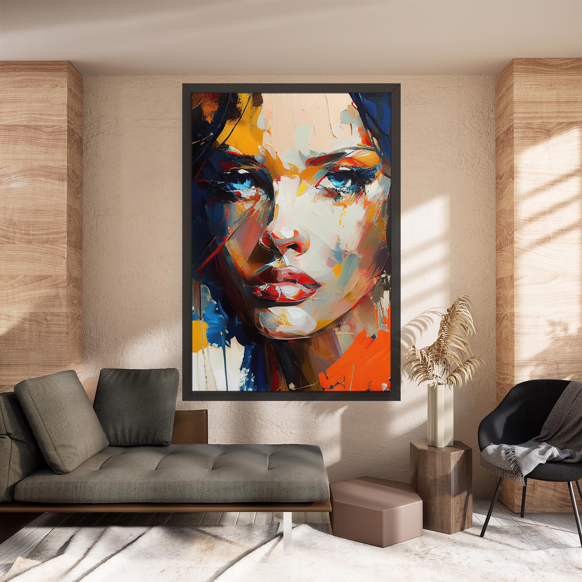 Vászonkép Beautiful Brunette Woman mockup 8