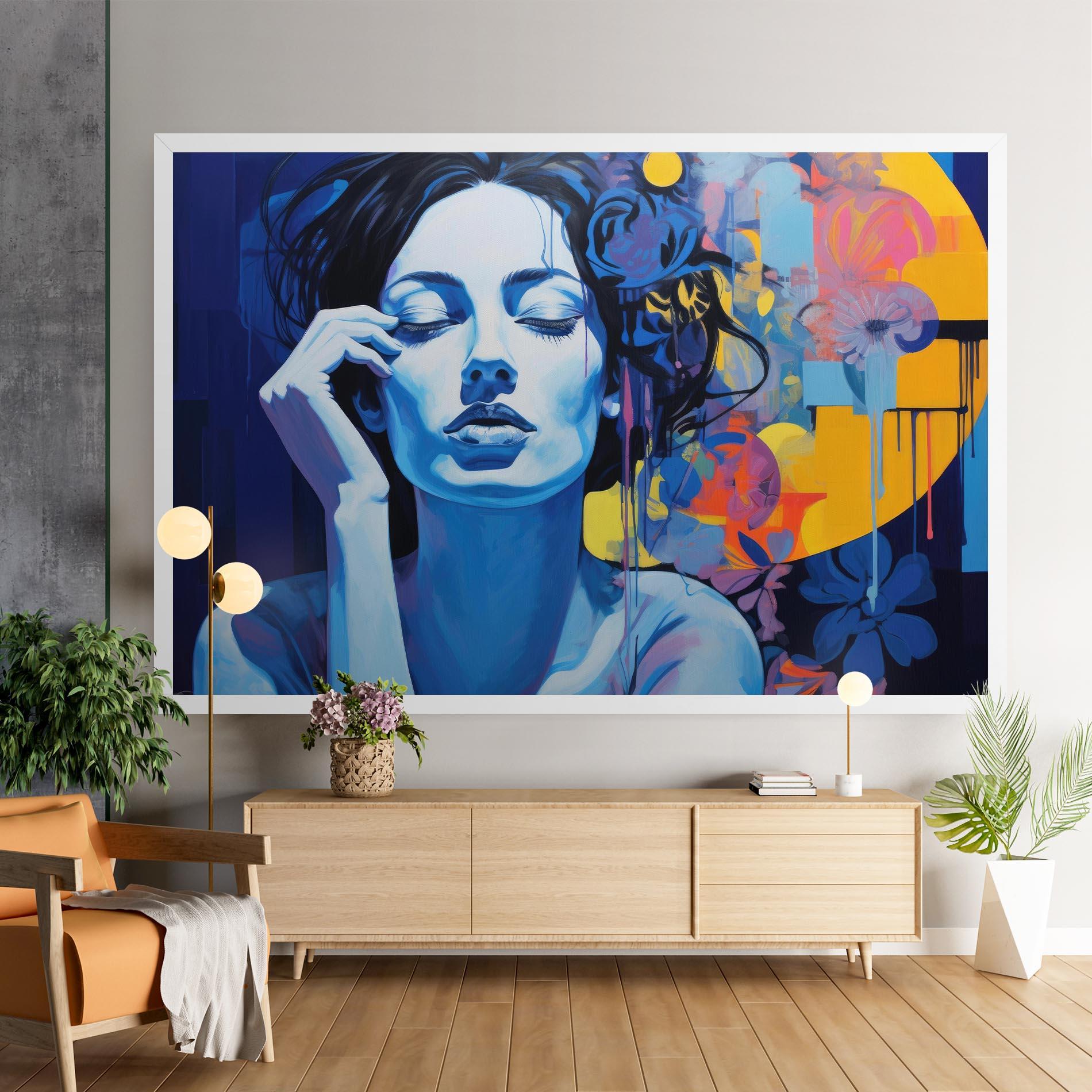 Vászonkép Photographic Blue Image mockup 9