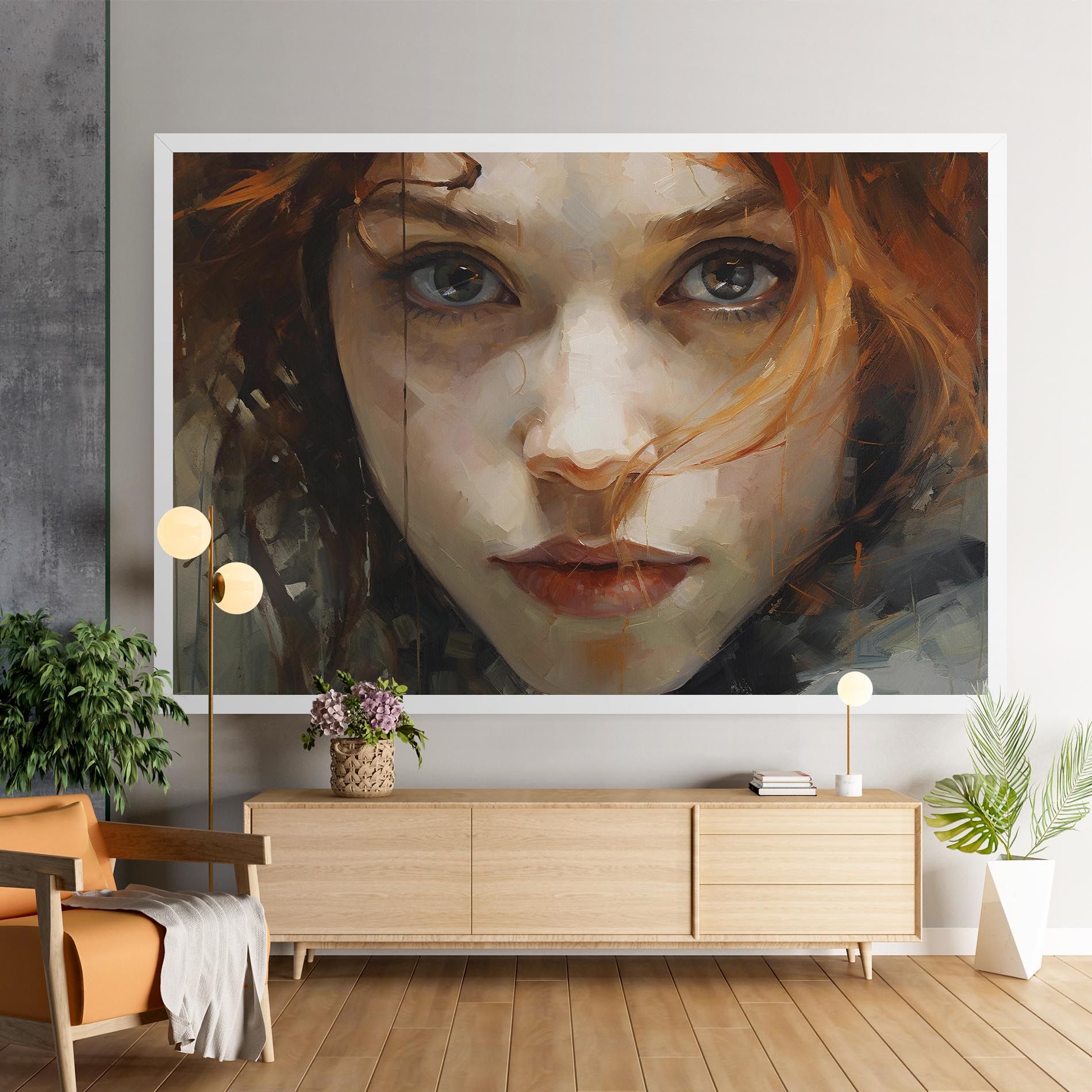 Portrait Oil Painting mockup 9