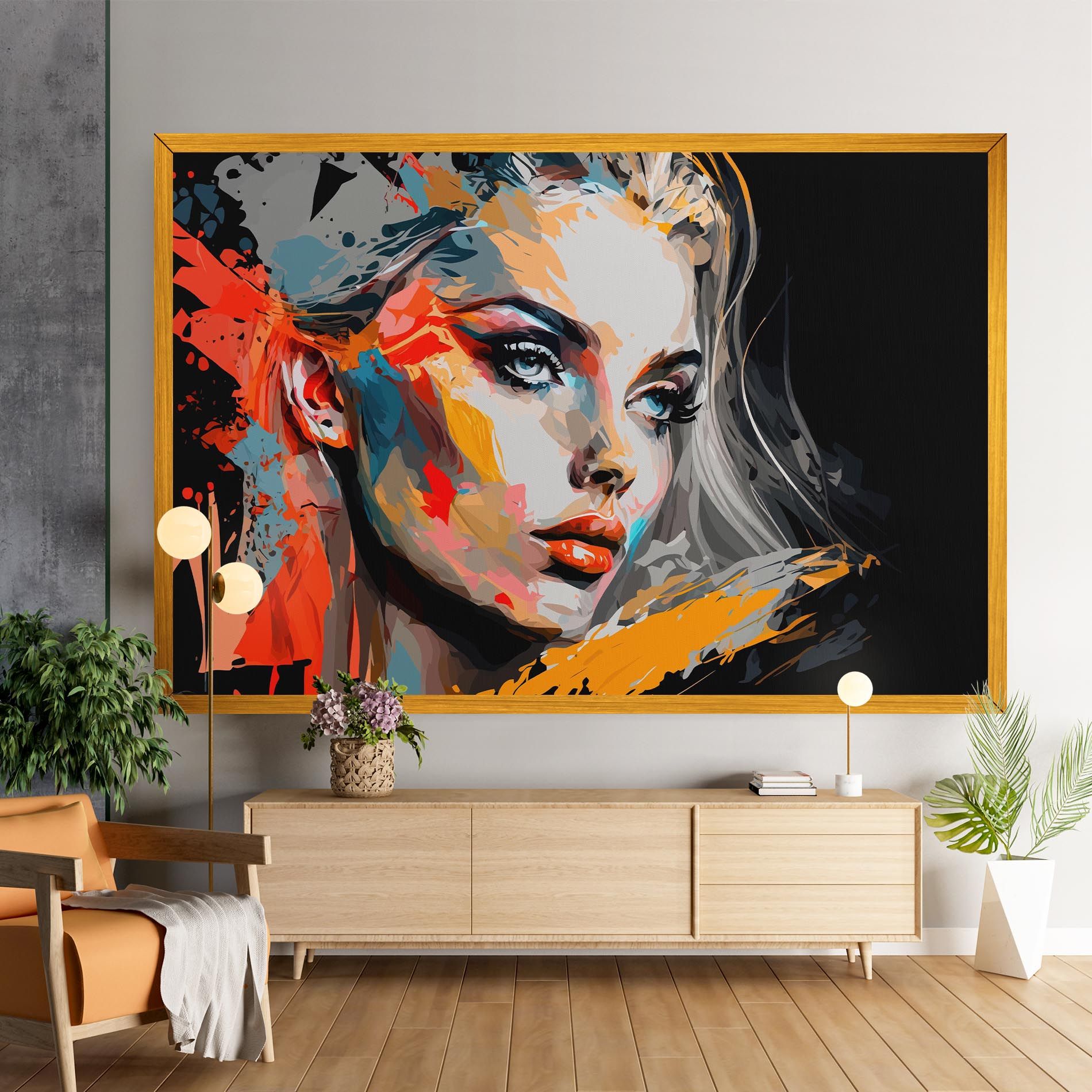 Blue Eye Face mockup 9