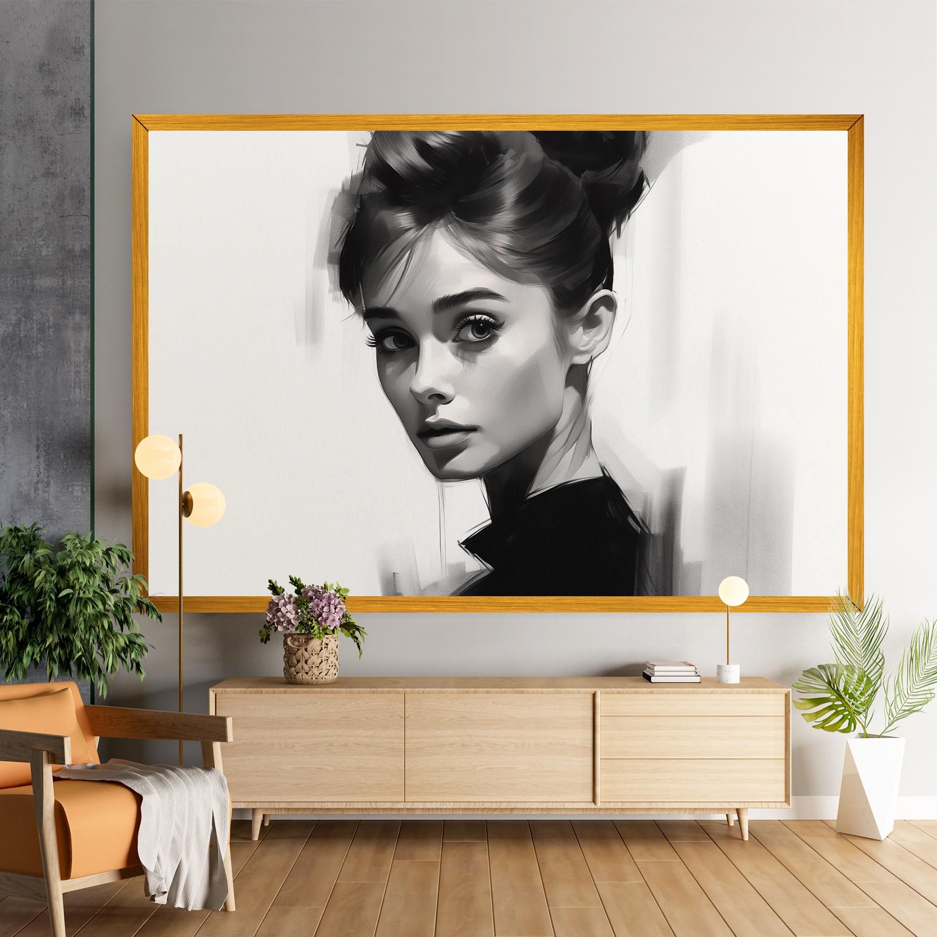 Hepburn Portrait mockup 9