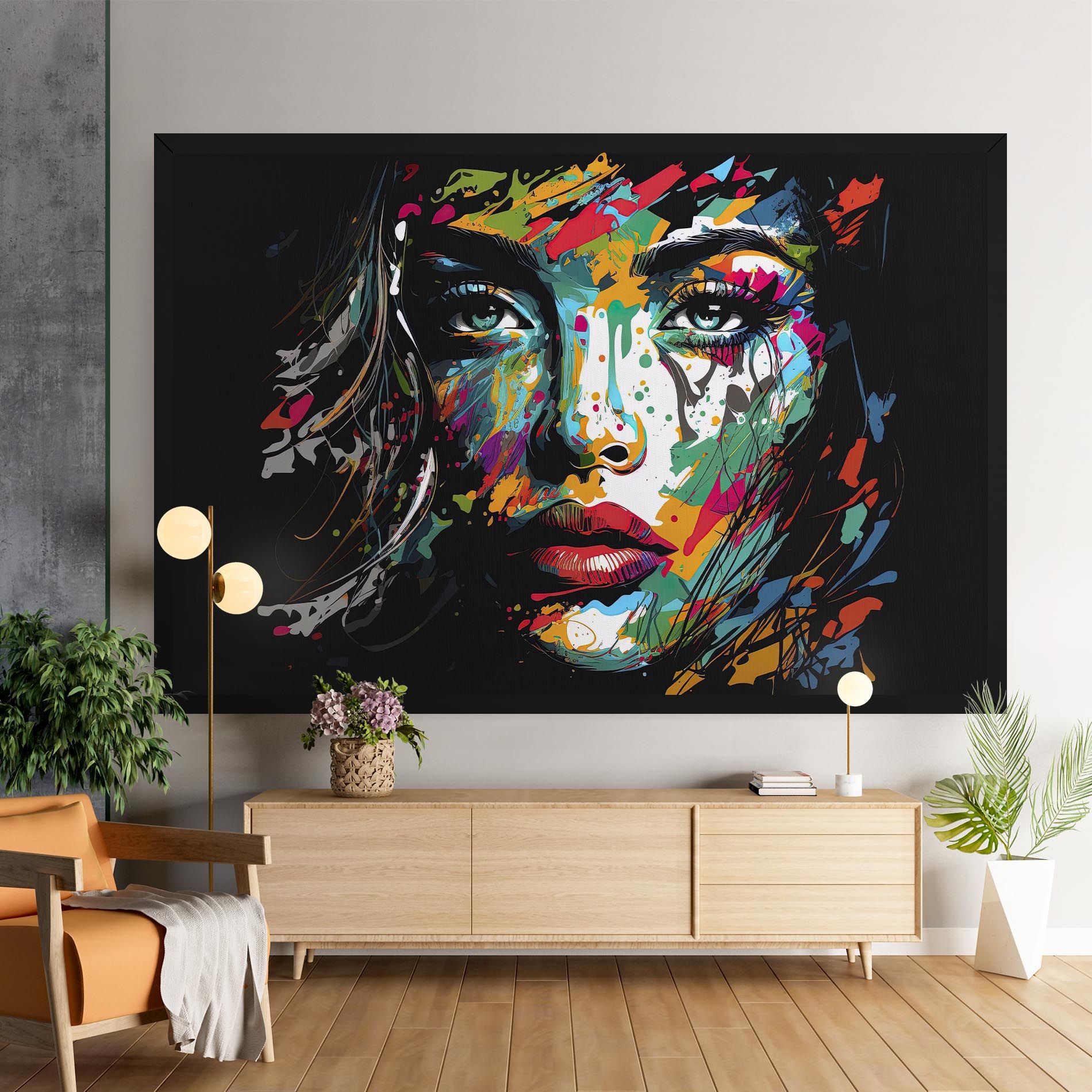 Abstract Stylish Portrait mockup 9