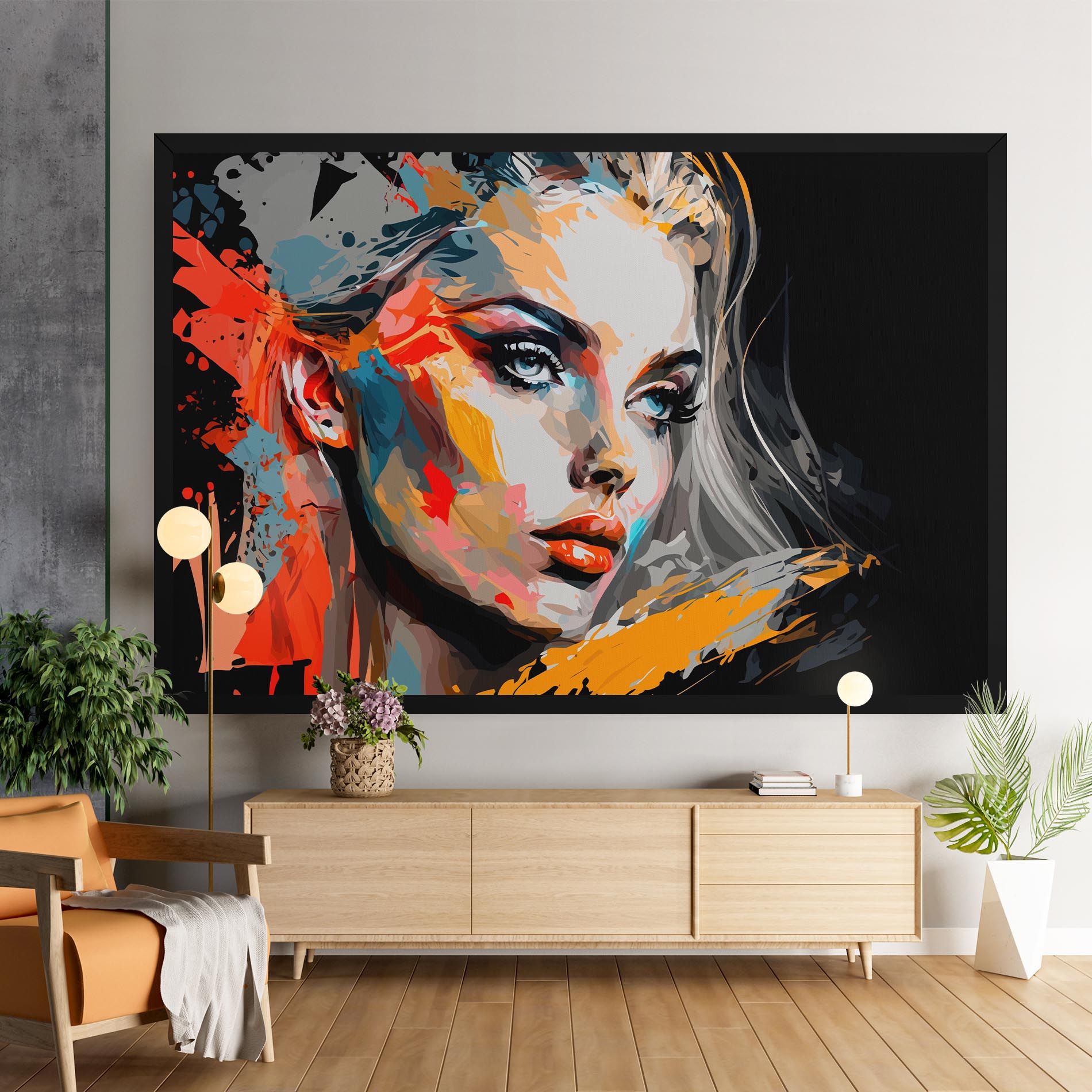 Blue Eye Face mockup 9