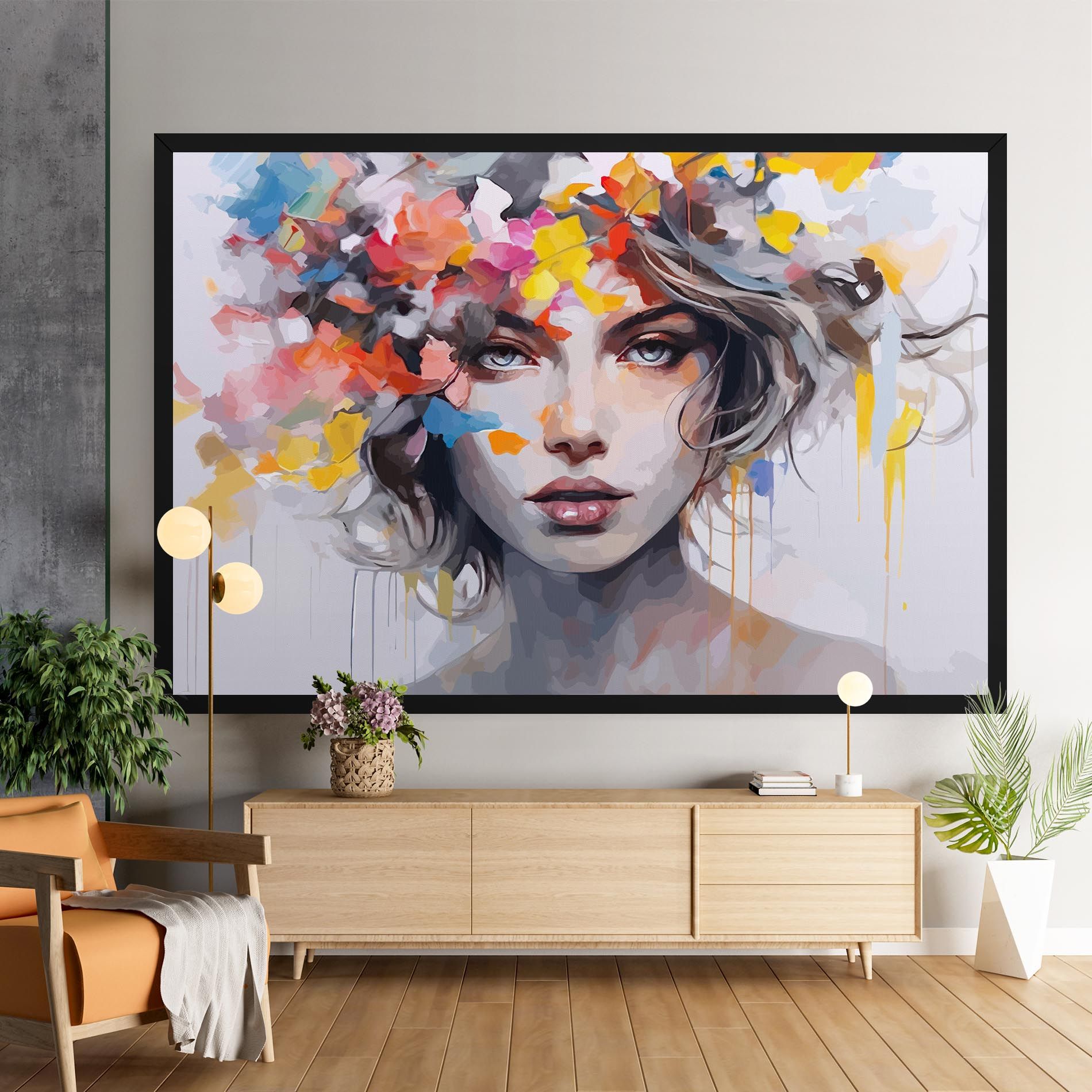 Colorful Hair Portrait mockup 9