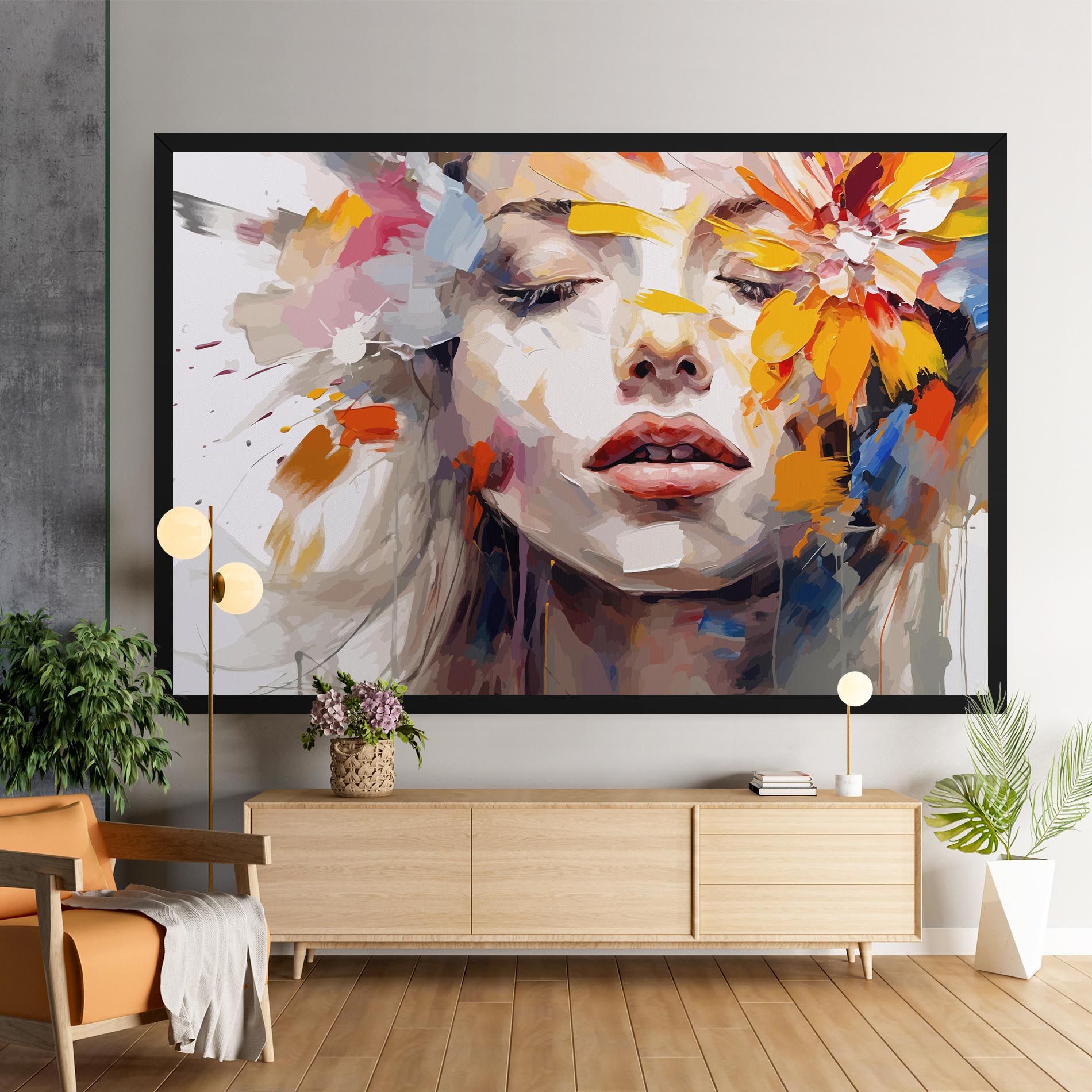 Oil Flower Portrait mockup 9