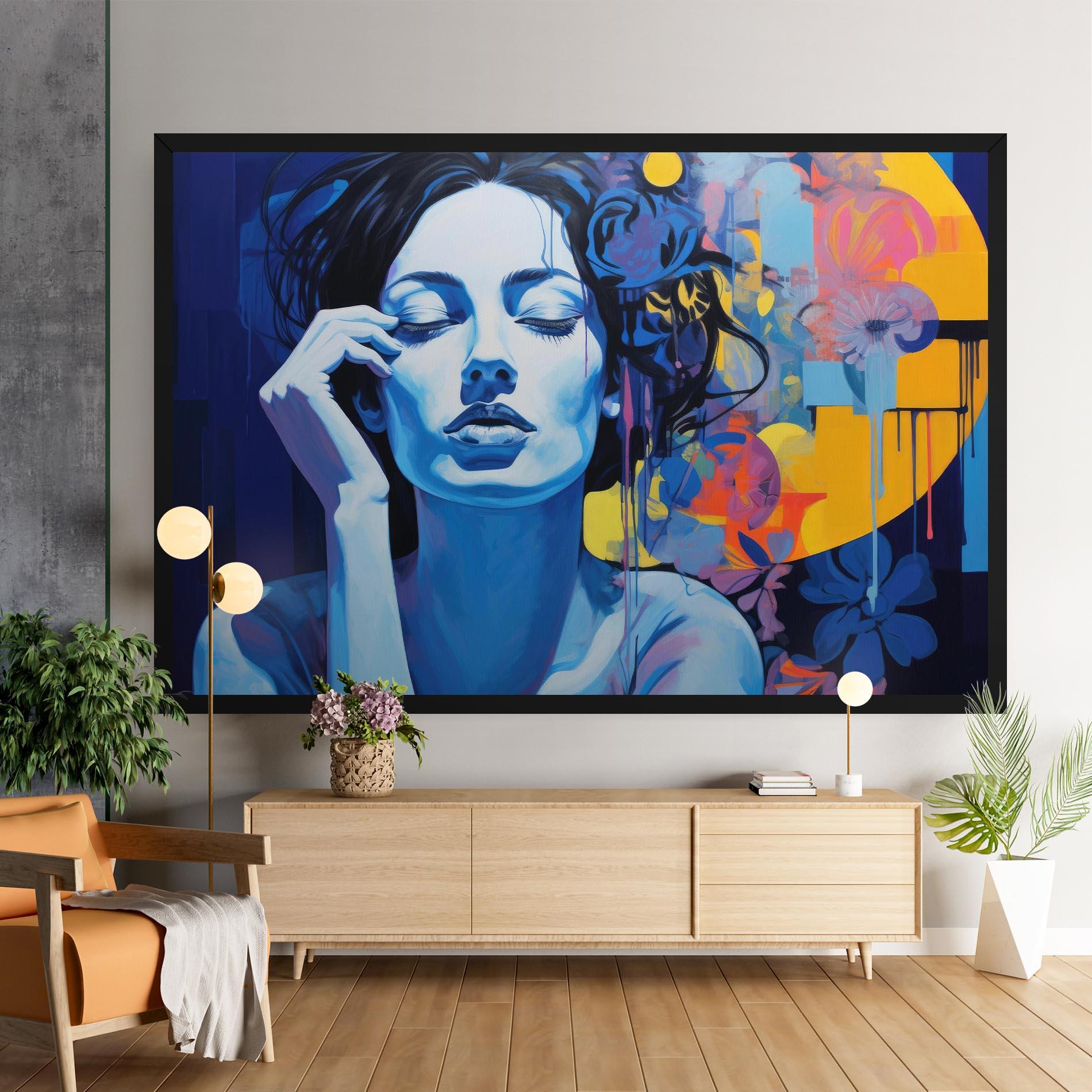 Vászonkép Photographic Blue Image mockup 9