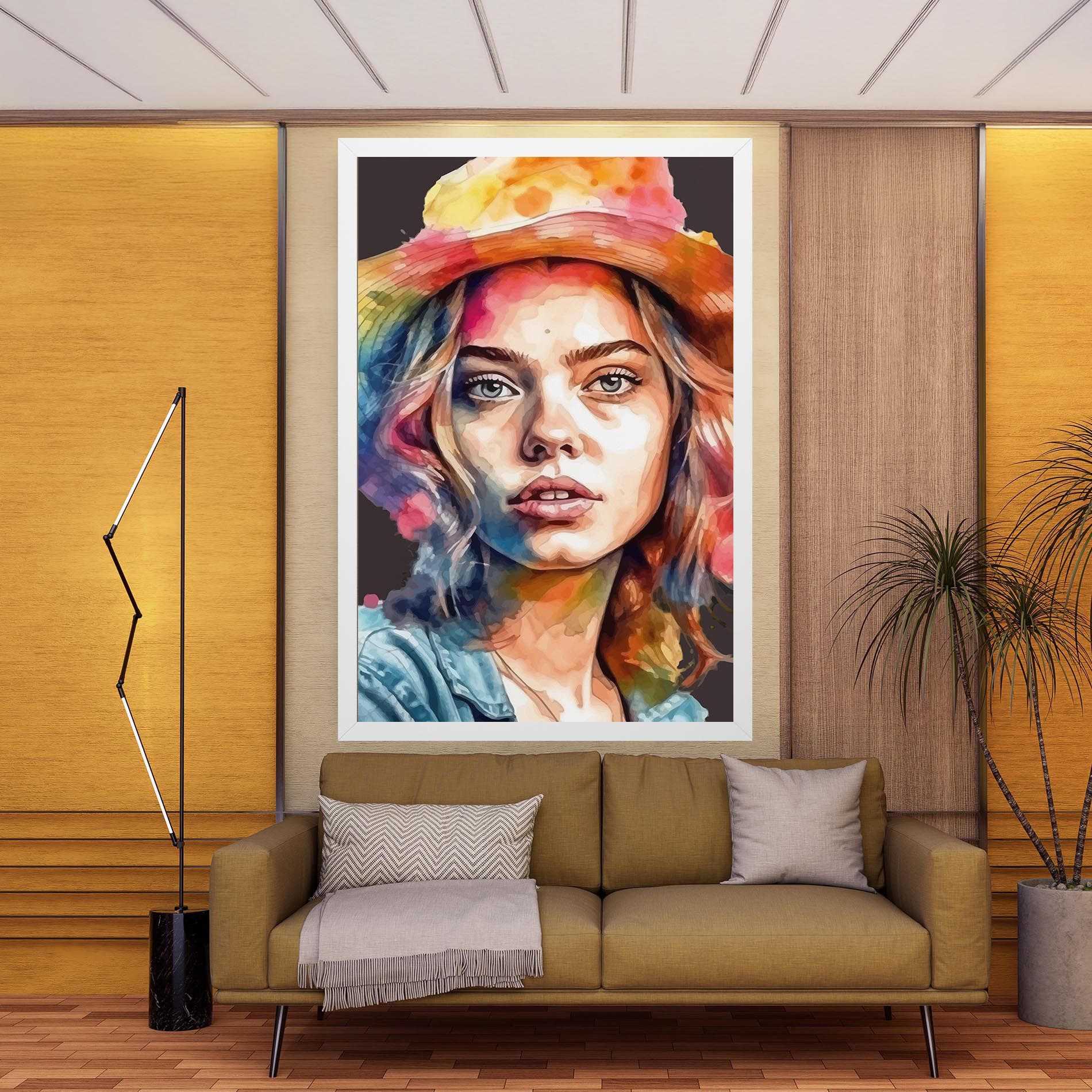 Hat Portrait Girl mockup 9