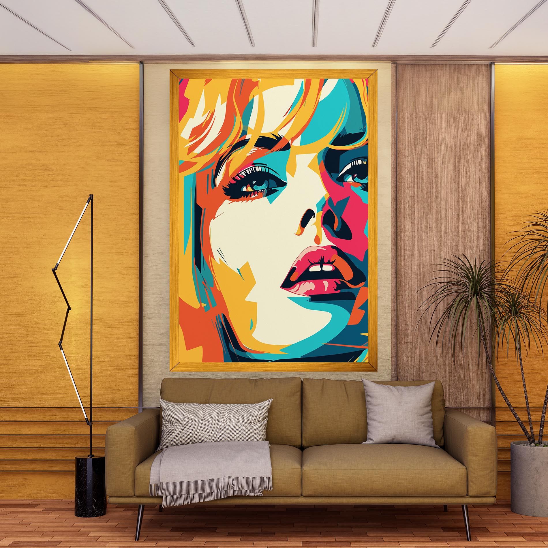 Blonde Girl Portrait mockup 9