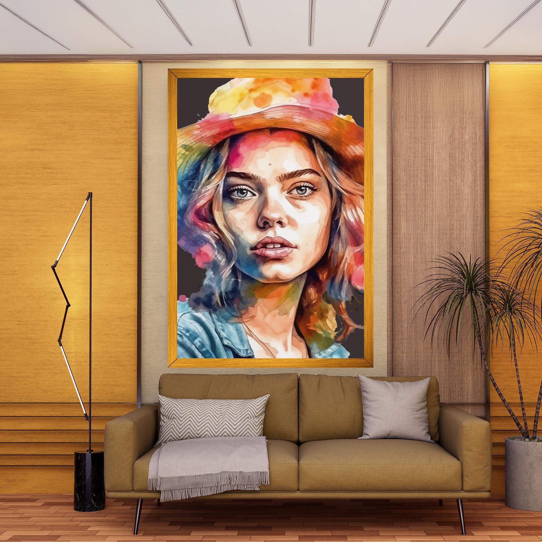 Hat Portrait Girl mockup 9
