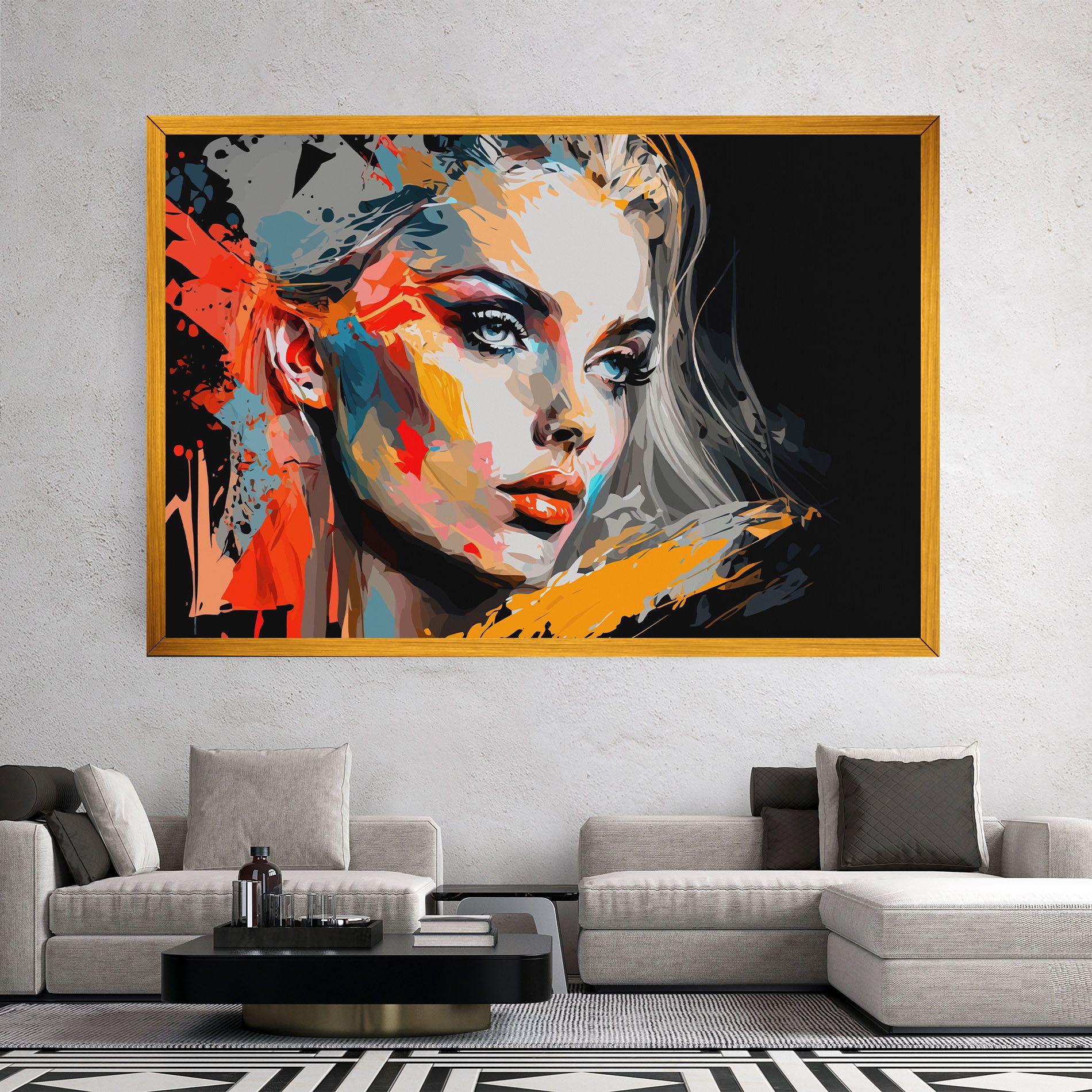 Blue Eye Face mockup 2