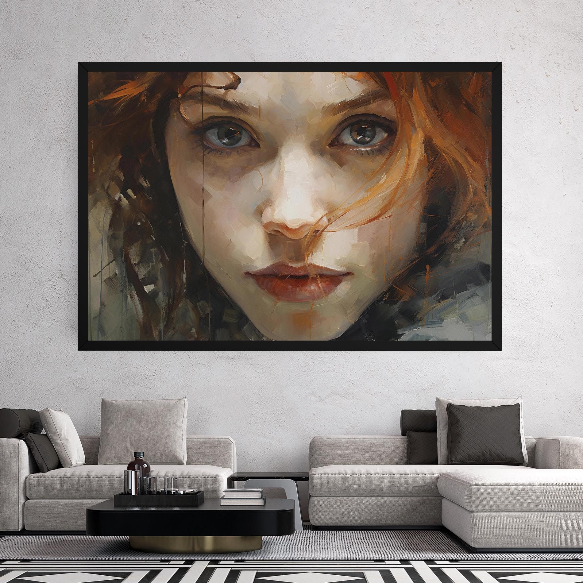 Portrait Oil Painting mockup 2